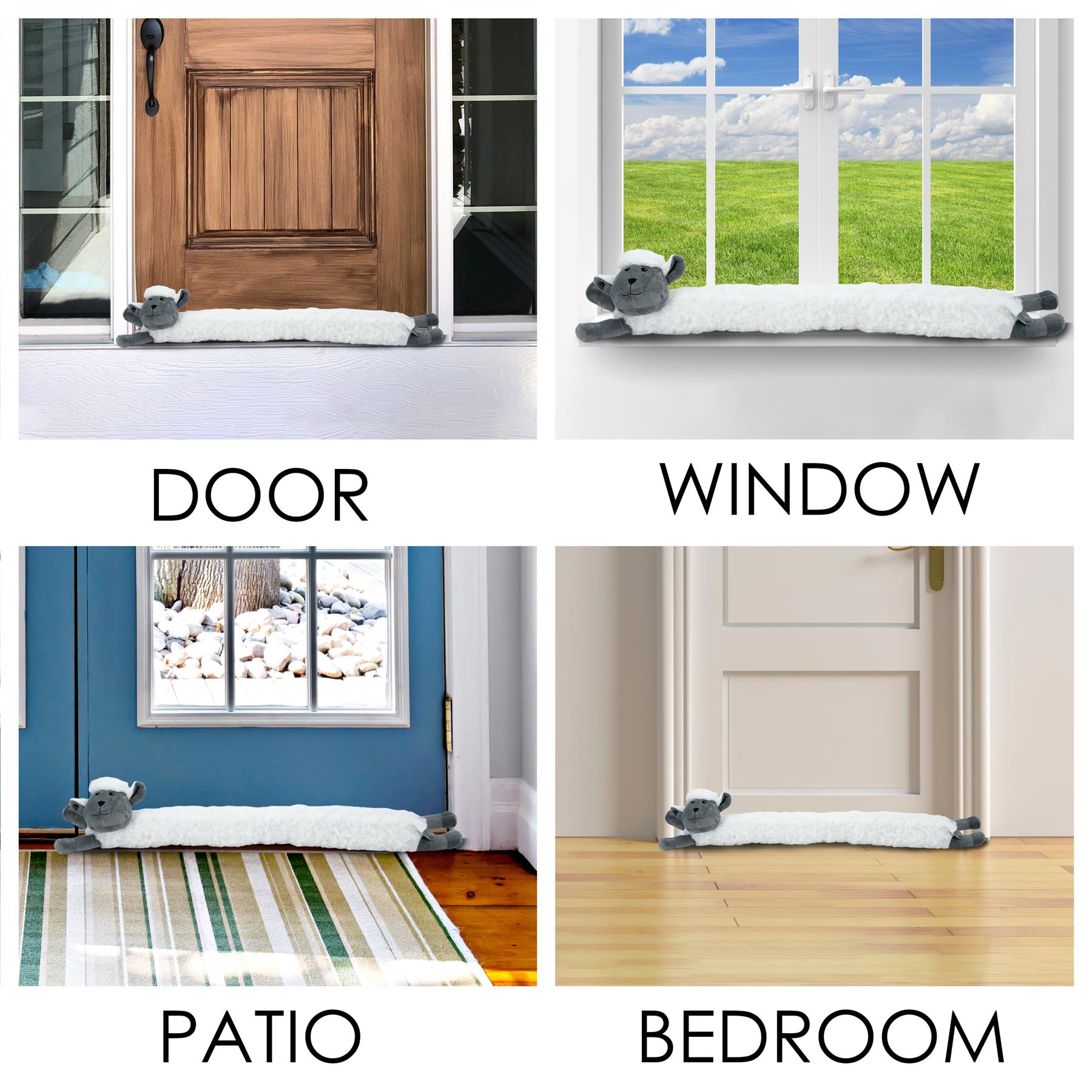 Novelty White Sheep Draught Excluder for Doors by The Magic Toy Shop - The Magic Toy Shop