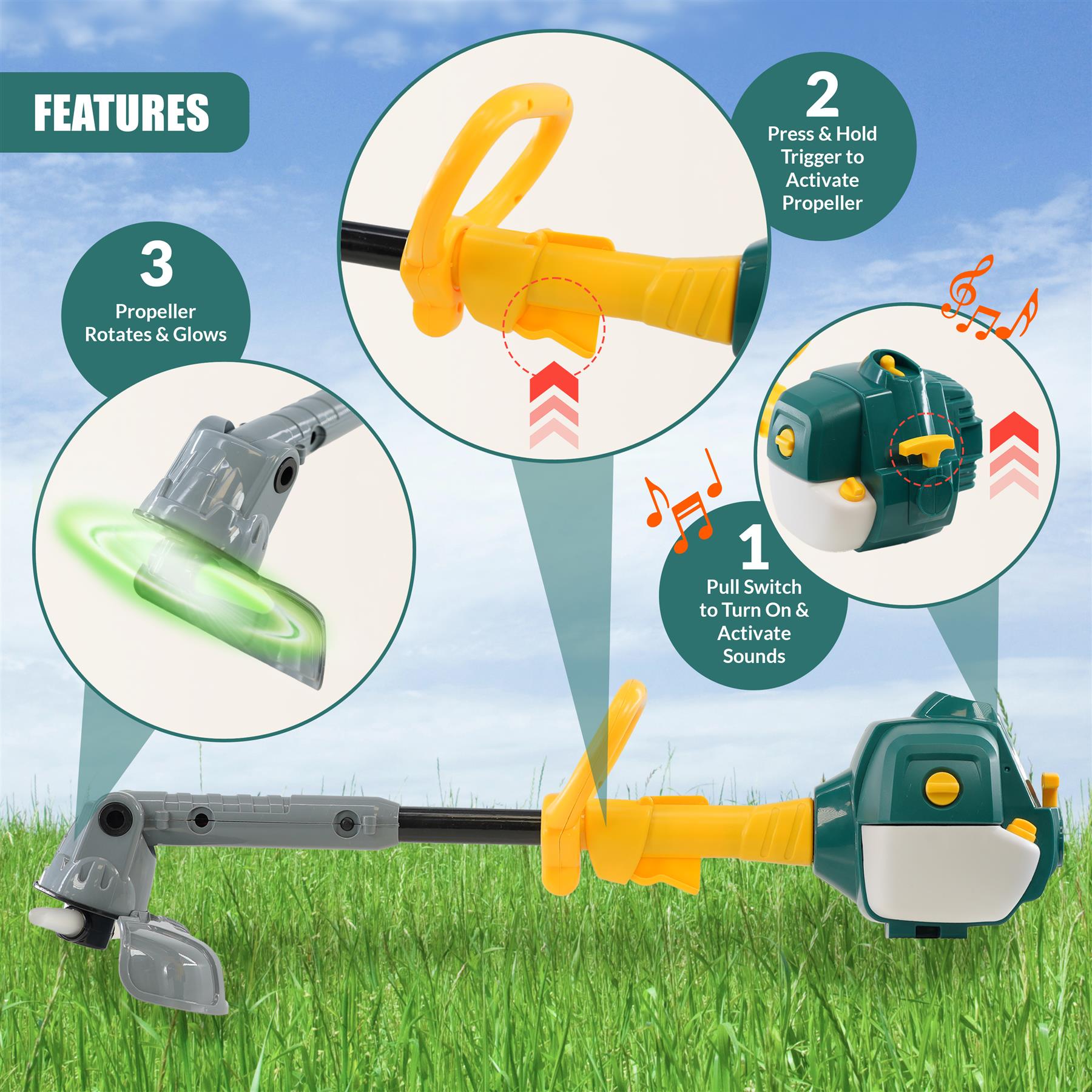 Kids Garden Toy Strimmer by The Magic Toy Shop - The Magic Toy Shop