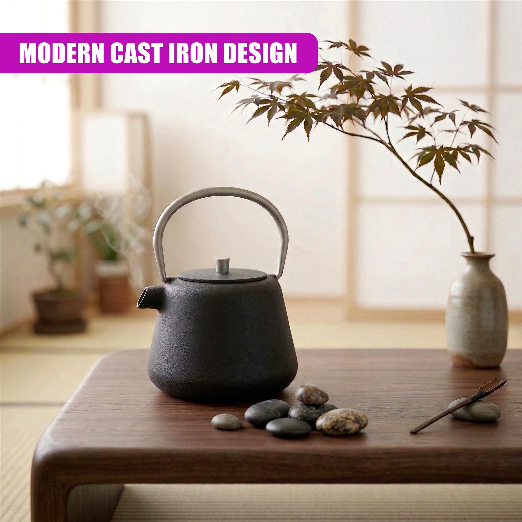 1L Cast Iron Tea Pot with Infuser