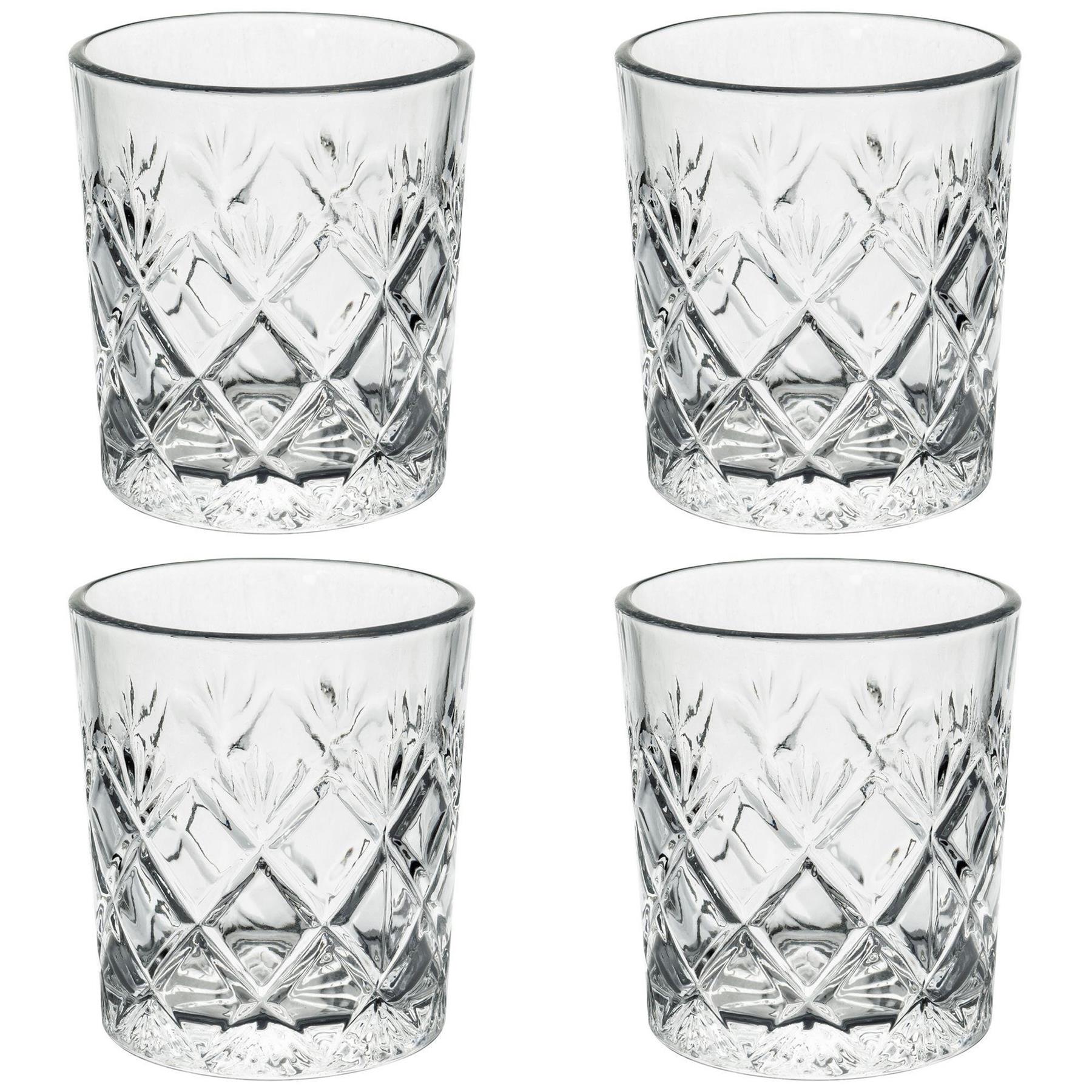 Set of 4 230ML Whisky Drinking Glasses by GEEZY - The Magic Toy Shop