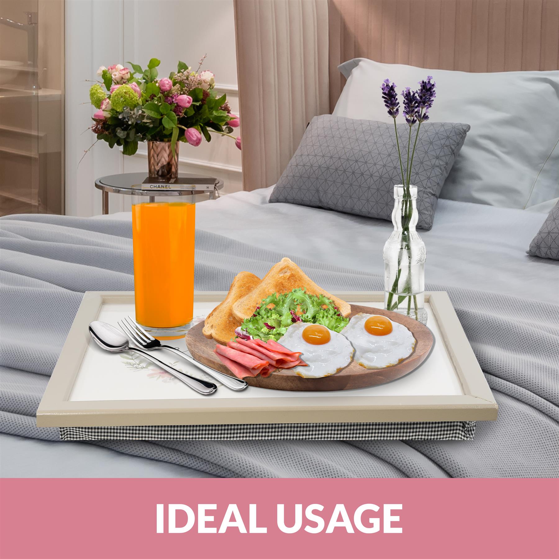 Live a Beautiful Life Lap Tray With Bean Bag Cushion by GEEZY - The Magic Toy Shop