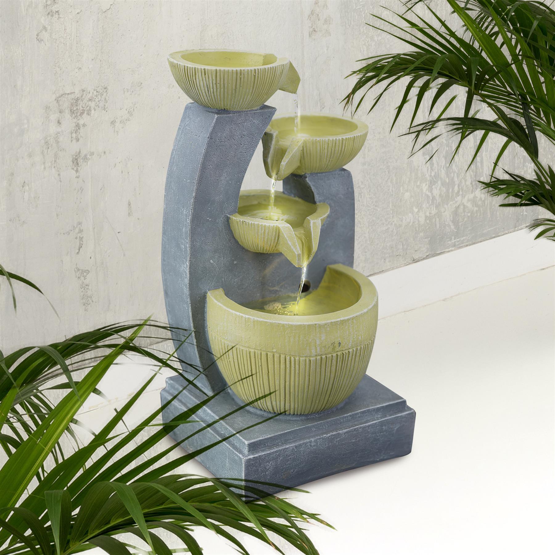 4 Tier Bowls Water Feature Outdoor With LED by GEEZY - The Magic Toy Shop