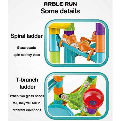 Marble Run Race Building Block Maze Toy Set 113 pcs by The Magic Toy Shop - The Magic Toy Shop