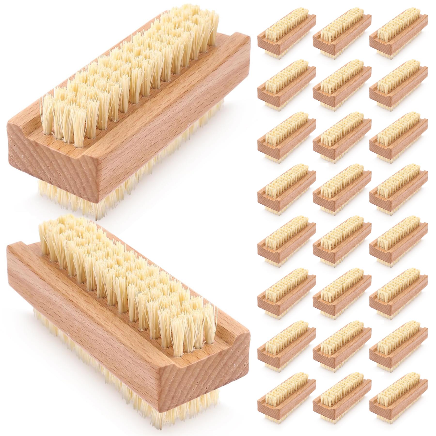 Double Sided Wooden Nail Scrubbing Brushes by GEEZY - The Magic Toy Shop