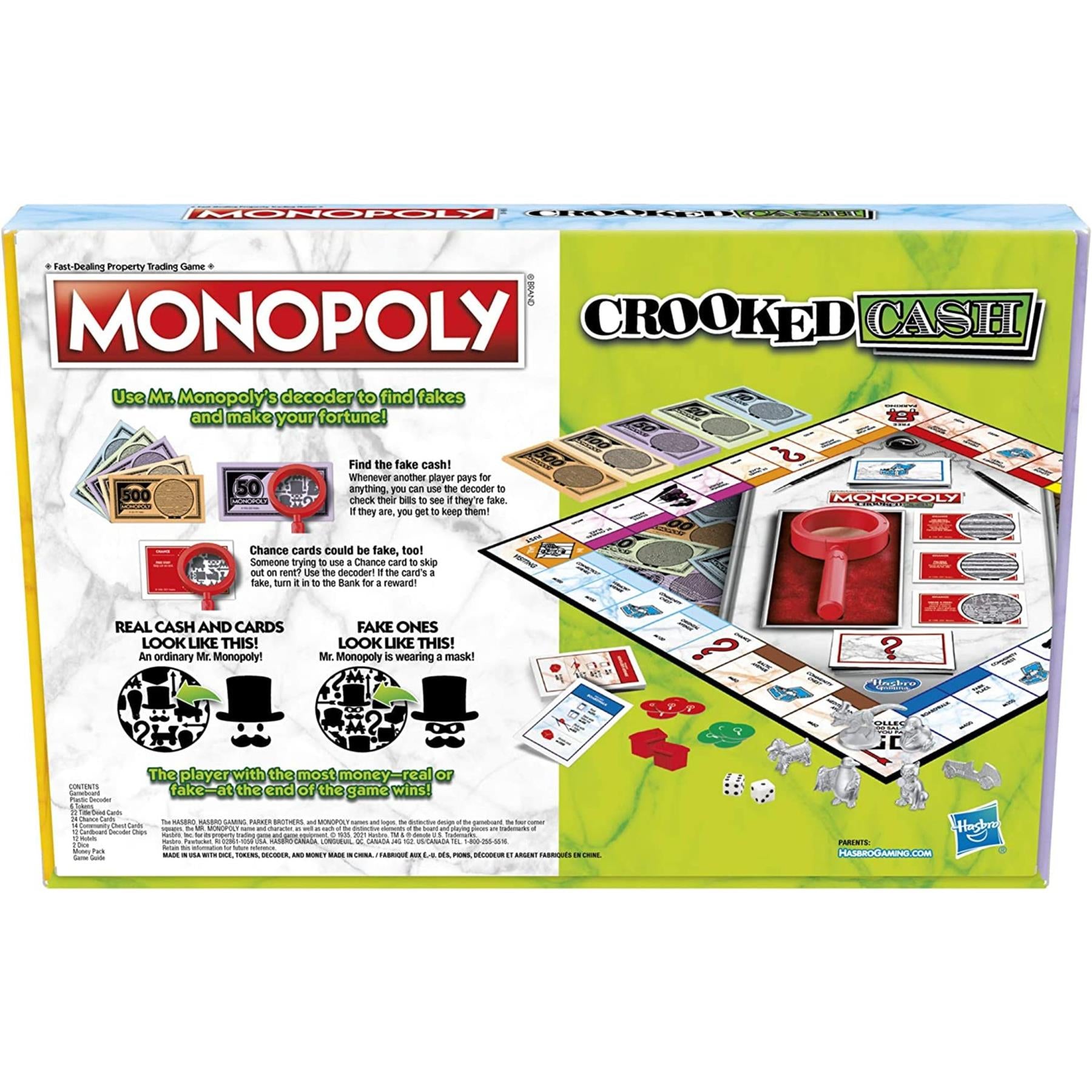 Monopoly Crooked Cash Edition Board game by Monopoly - The Magic Toy Shop