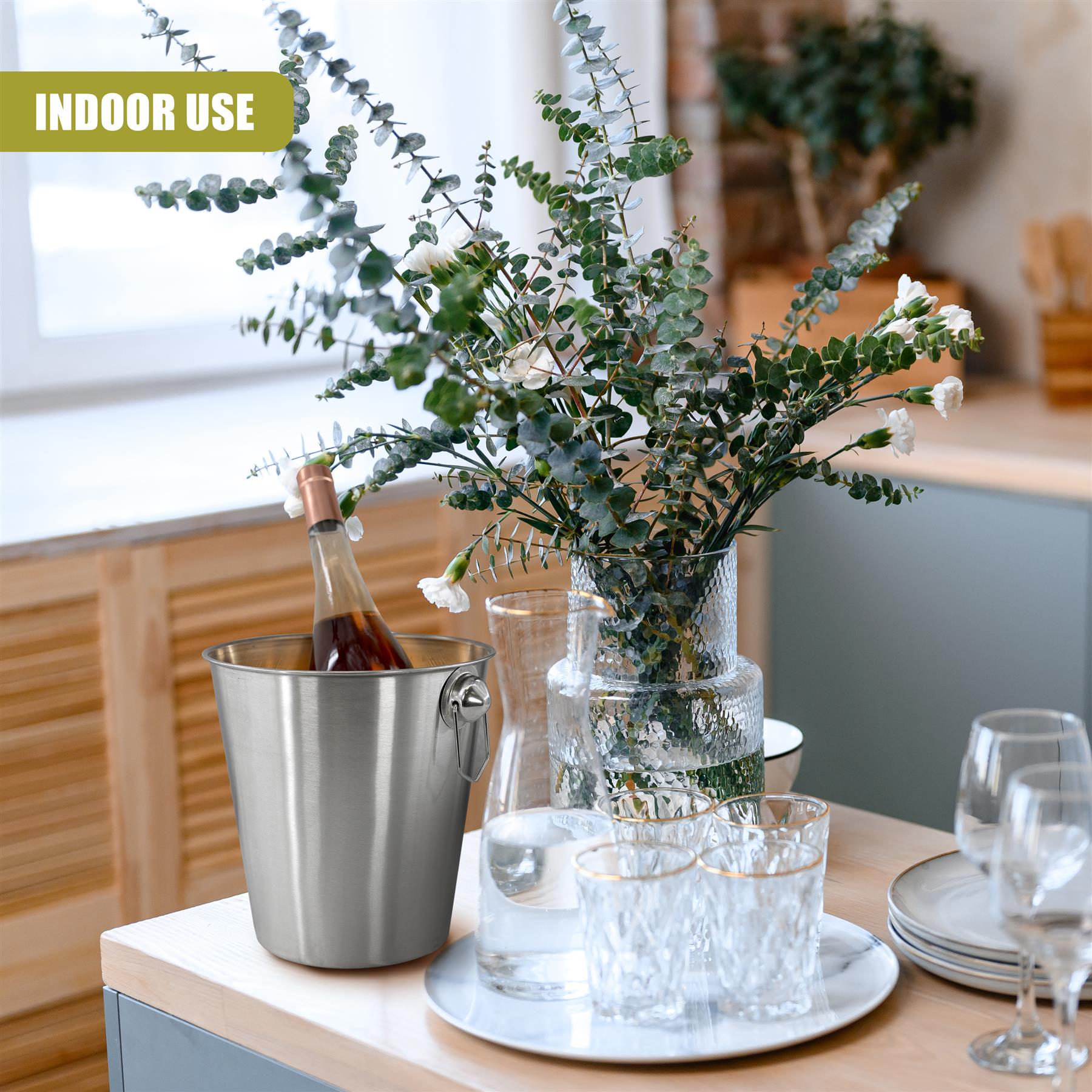 Wine Bucket Brushed Finish by Geezy - The Magic Toy Shop