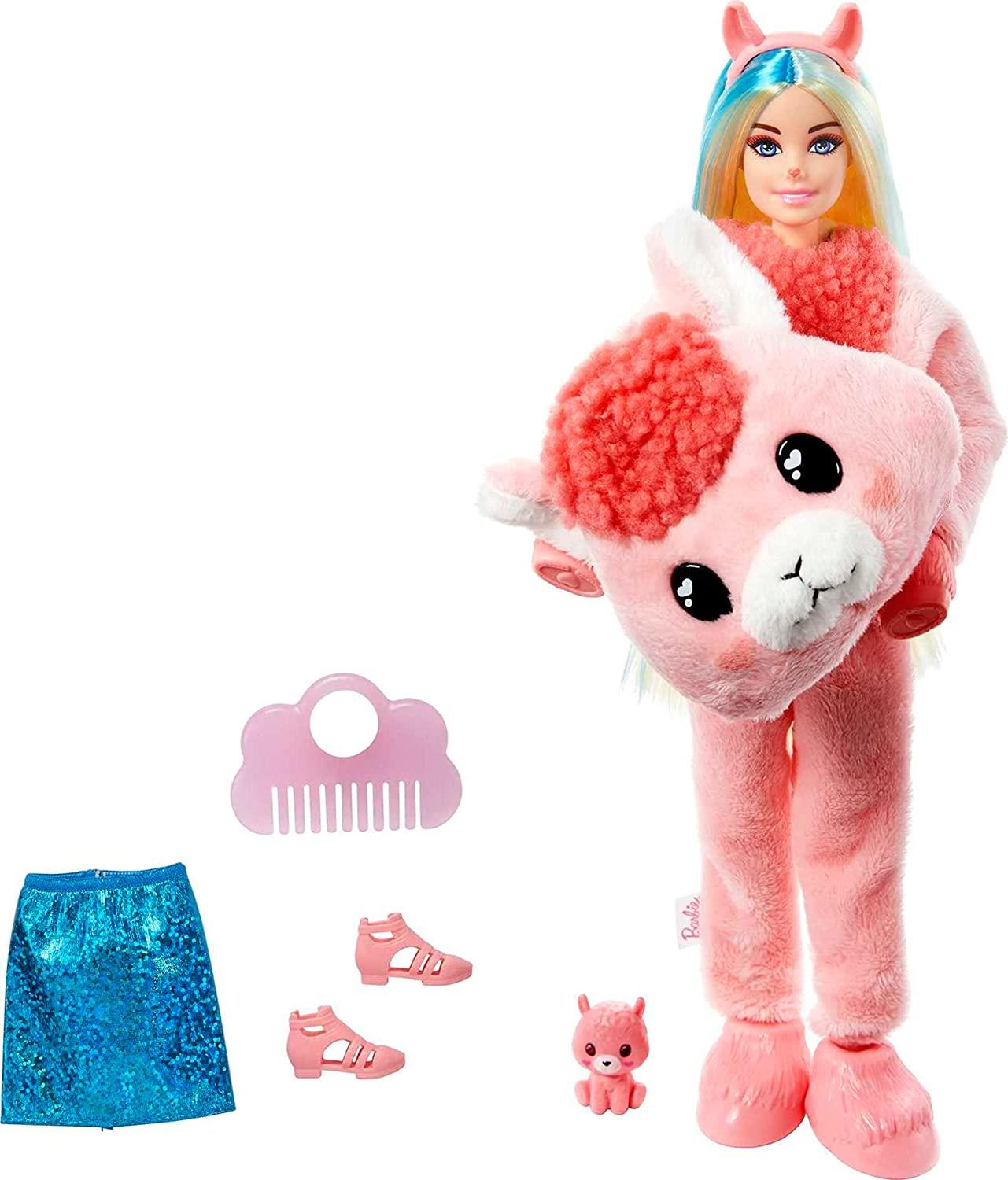 Barbie Cutie Reveal Doll with Llama Plush by Barbie - The Magic Toy Shop