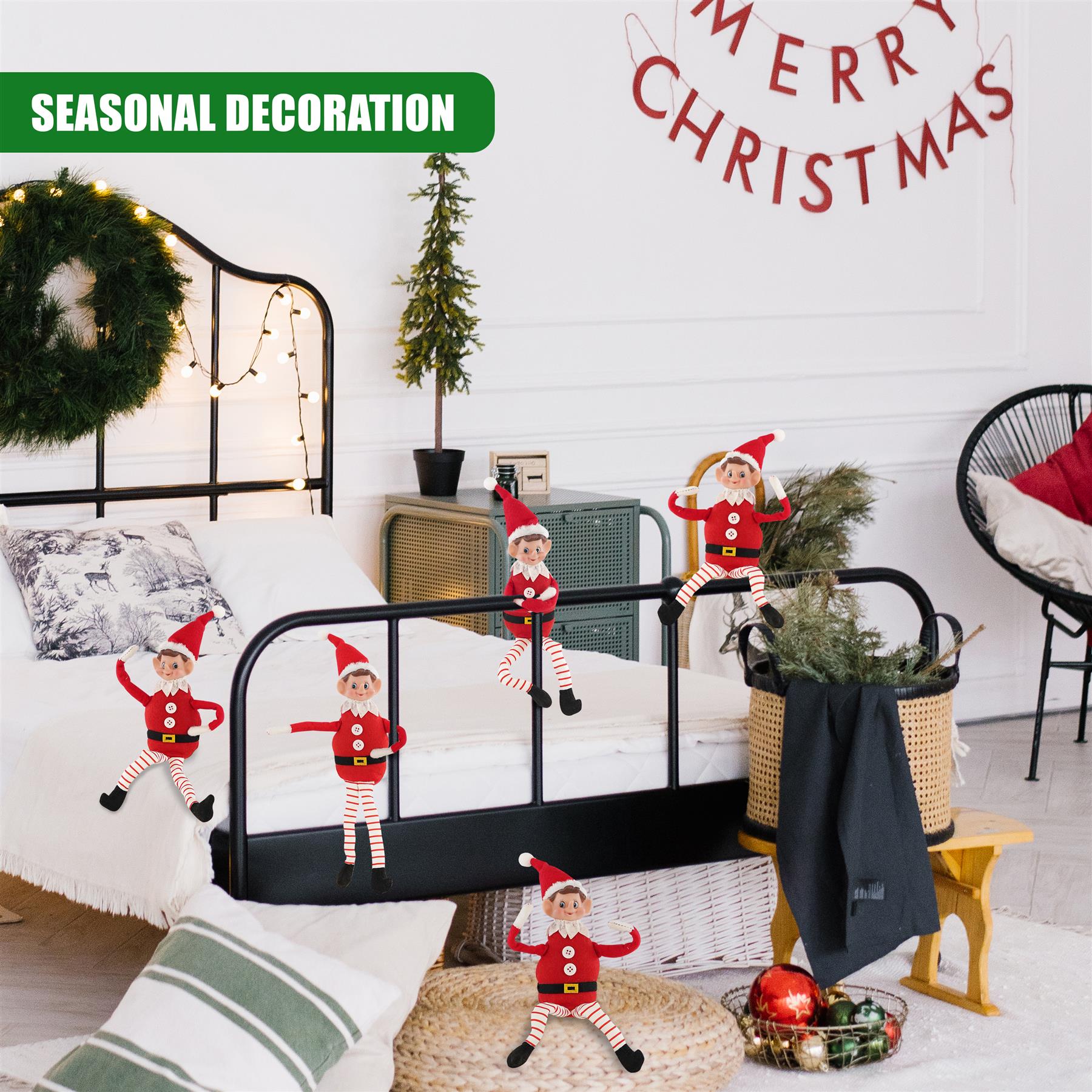 Christmas Elf Plush Toy 35cm by The Magic Toy Shop - The Magic Toy Shop