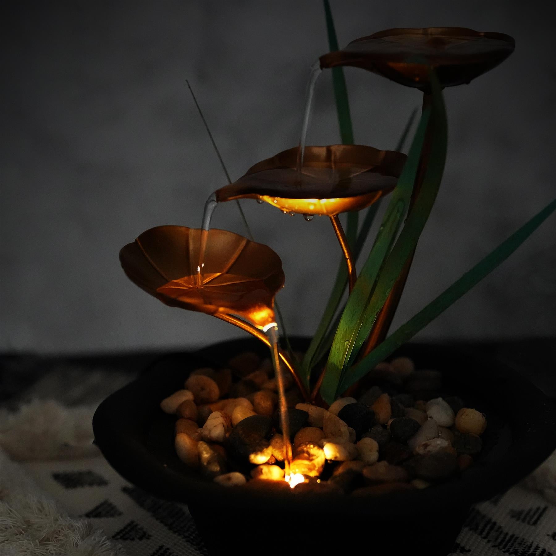 Lotus Water Feature Indoor With LED by GEEZY - The Magic Toy Shop