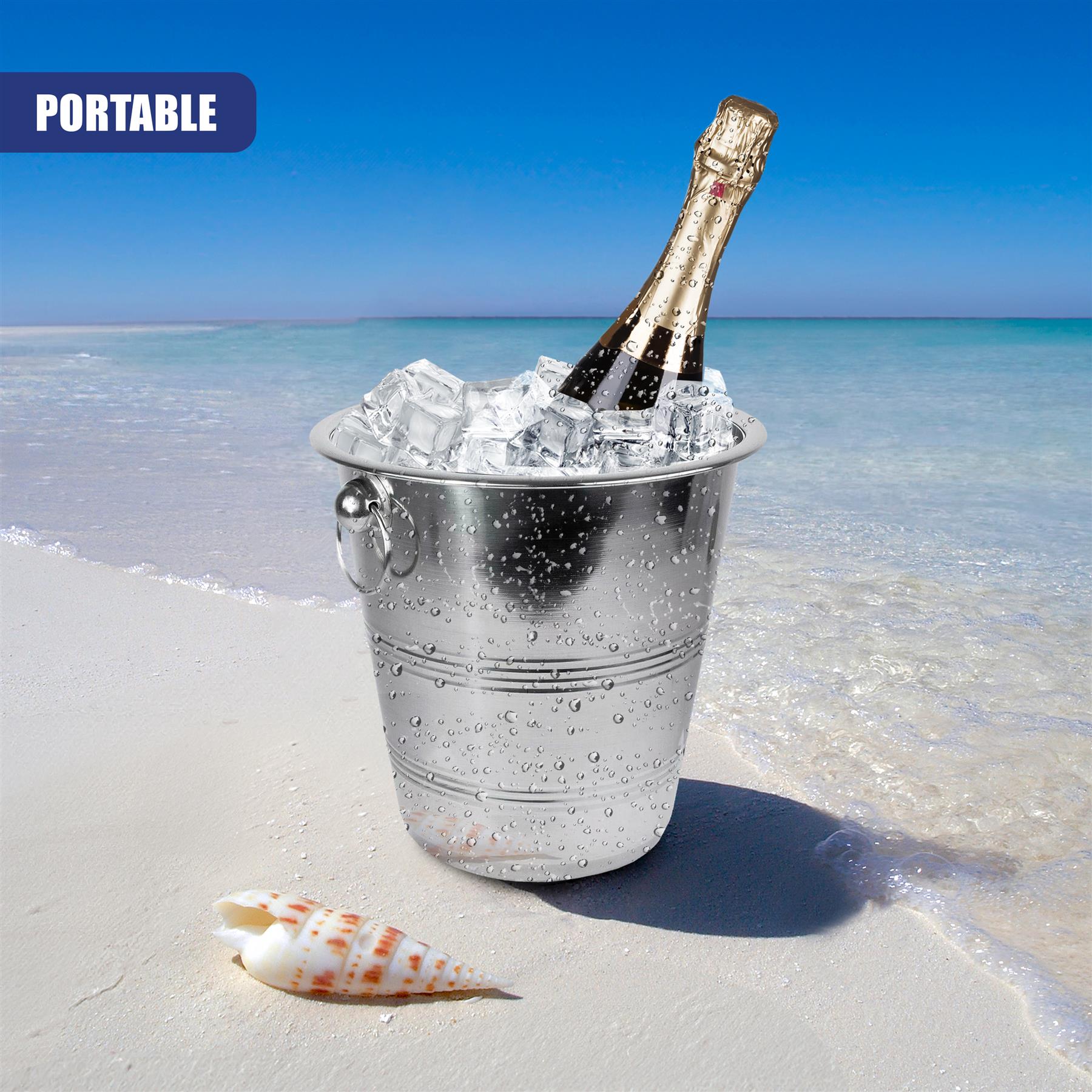 Stainless Steel Champagne Ice Bucket 4 Litre by GEEZY - The Magic Toy Shop
