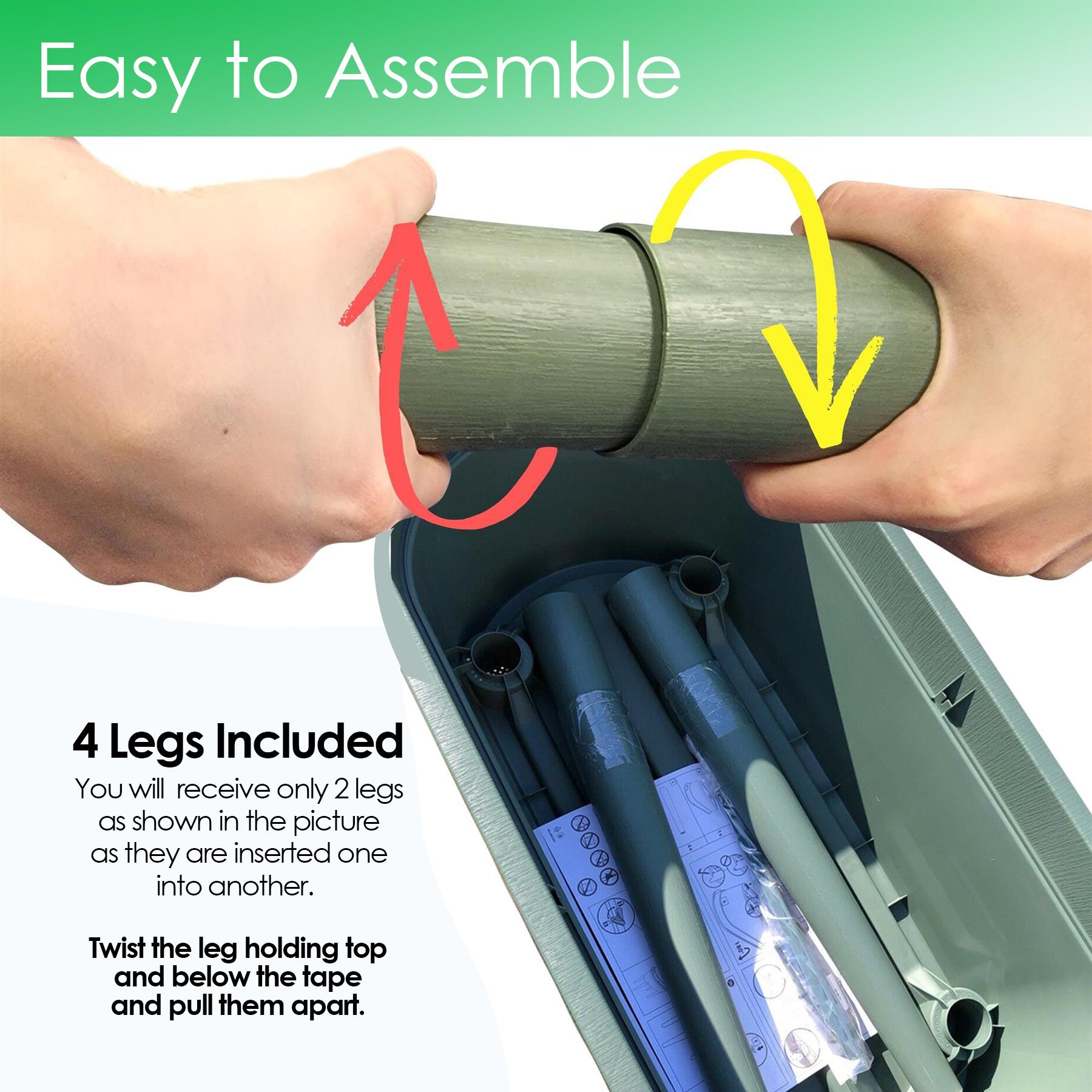 Green Raised Garden Bed Planter With Lid and Legs by Geezy - The Magic Toy Shop