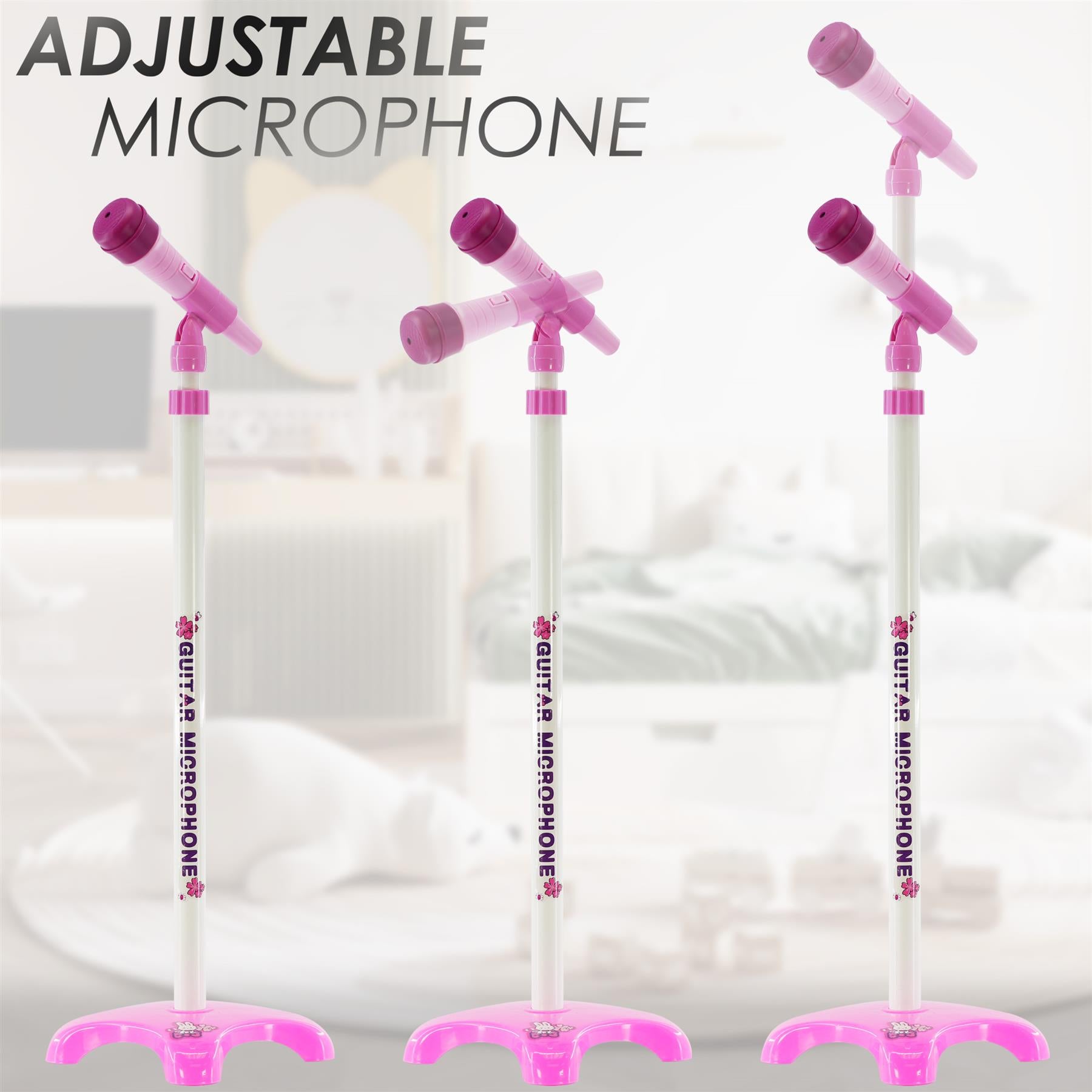 Pink Guitar Playset with Microphone & Stand by The Magic Toy Shop - The Magic Toy Shop