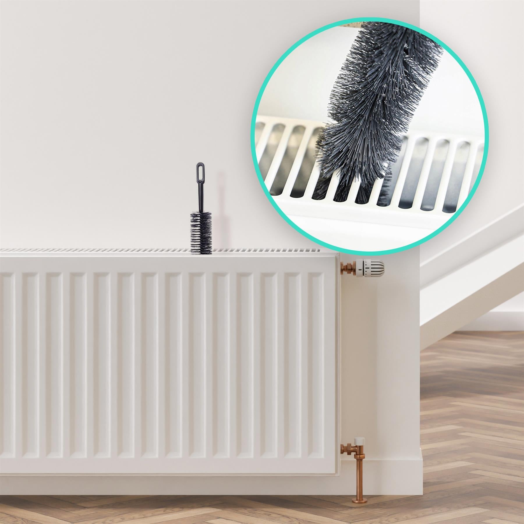 Set of 2 Radiator Cleaner Brushes 71cm by GEEZY - The Magic Toy Shop