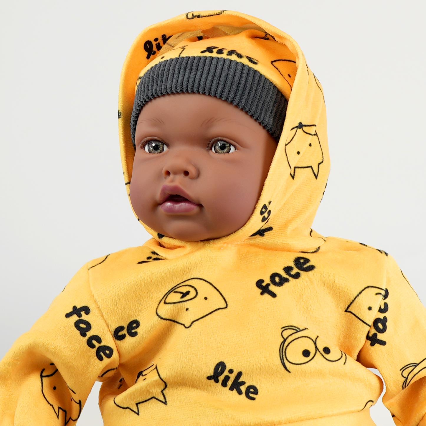 BiBi Black Baby Doll "Jax" (45 cm / 18") by BiBi Doll - The Magic Toy Shop