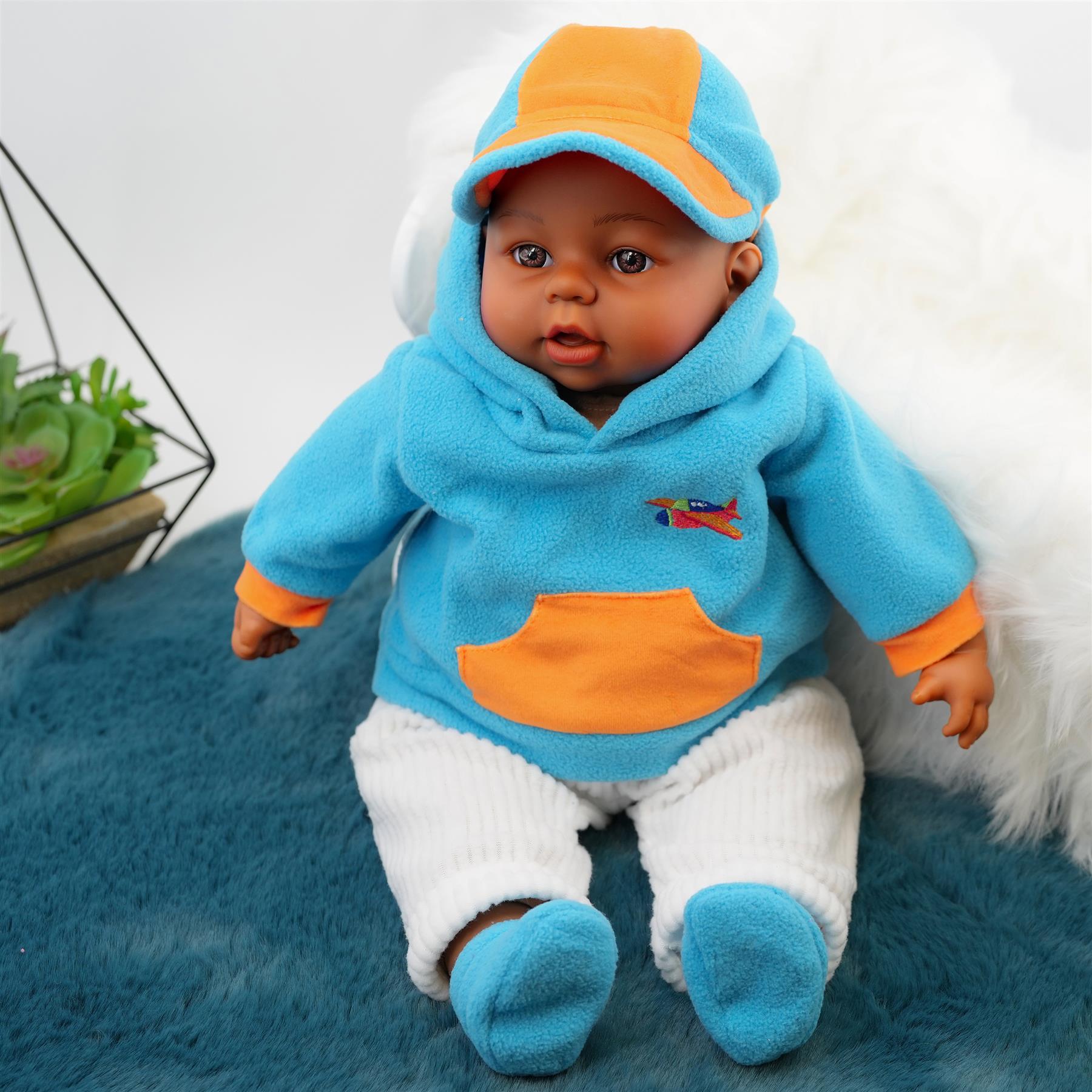 BiBi Black Baby Doll "Leo" (45 cm / 18") by BiBi Doll - The Magic Toy Shop