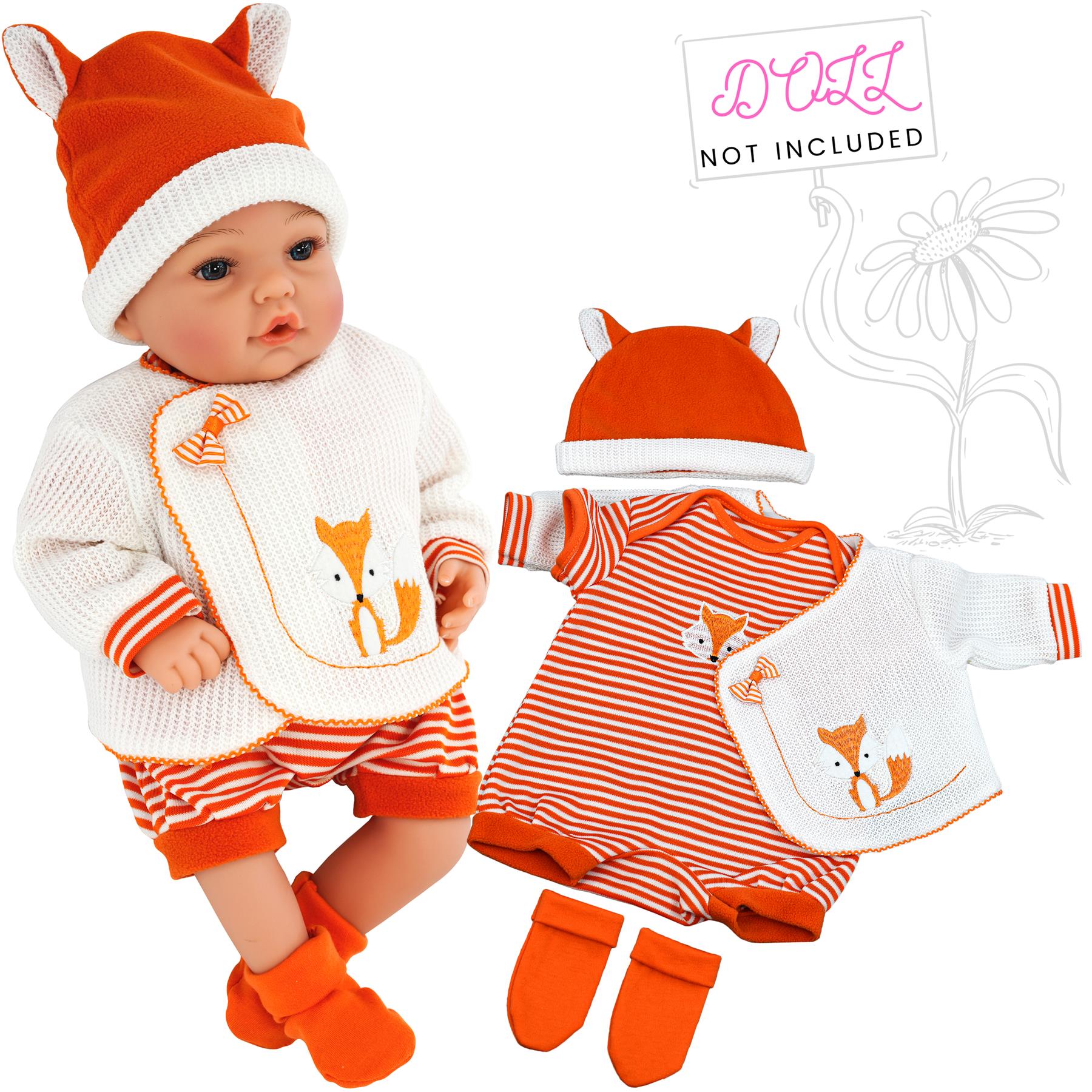 BiBi Outfits - Reborn Doll Clothes (Fox) (50 cm / 20") by BiBi Doll - The Magic Toy Shop