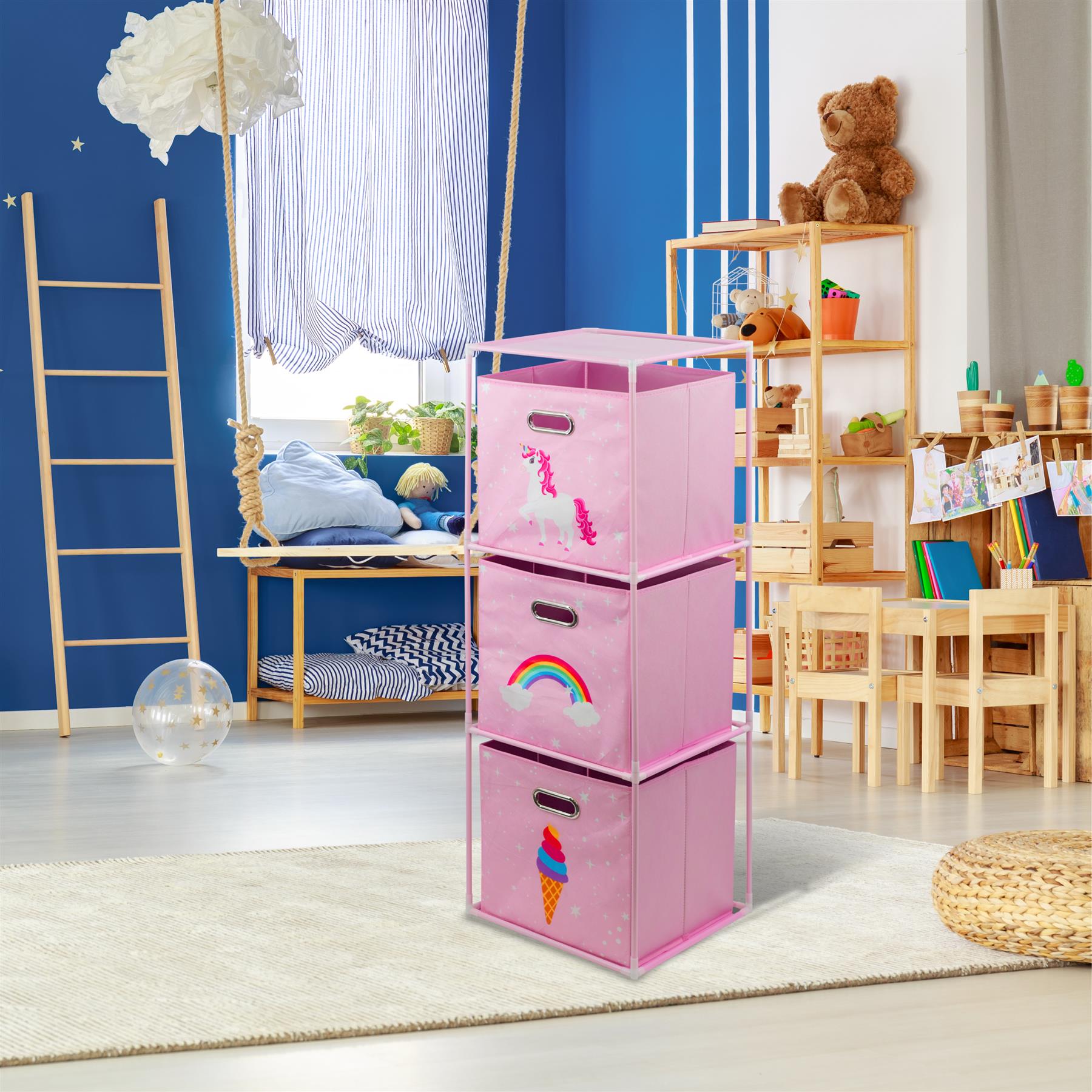 Kids Unicorn Design Storage Cubes by The Magic Toy Shop - The Magic Toy Shop