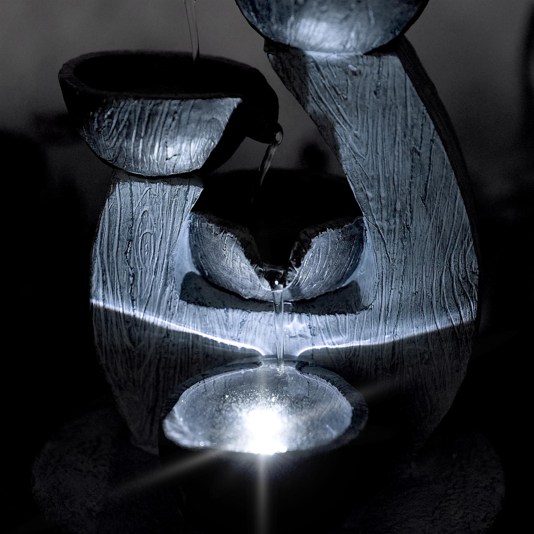 4 Bowls Water Feature Indoor With LED by GEEZY - The Magic Toy Shop