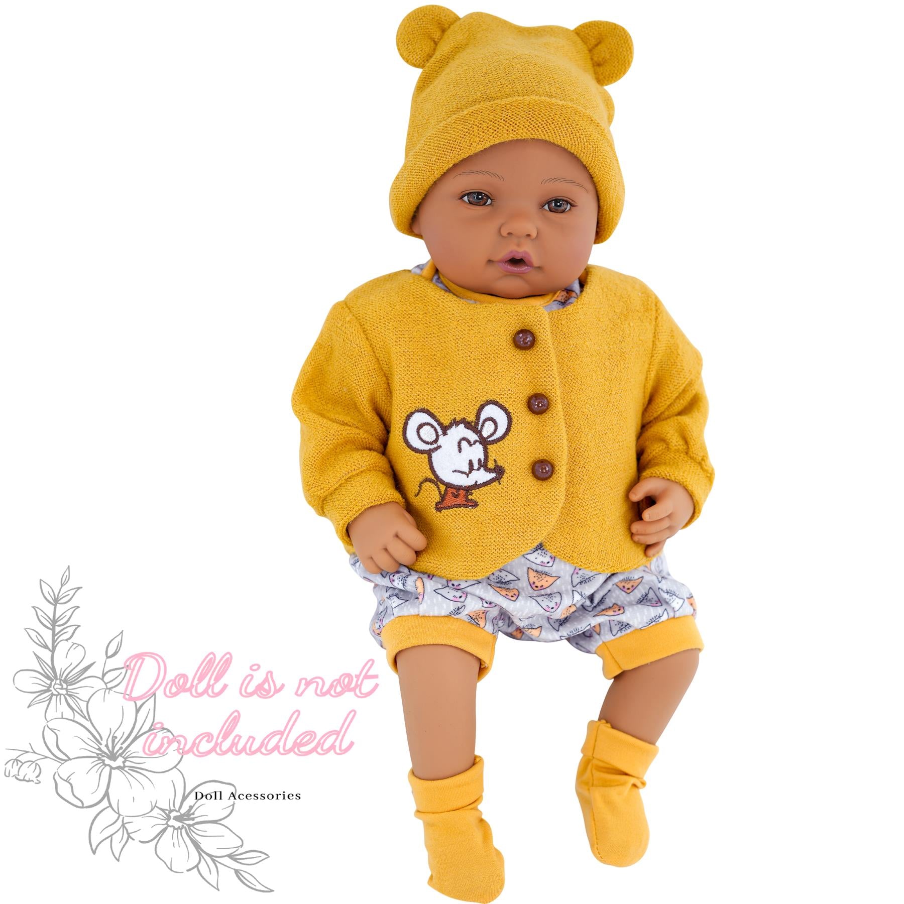 BiBi Outfits - Reborn Doll Clothes (Mouse) (50 cm / 20") by BiBi Doll - The Magic Toy Shop