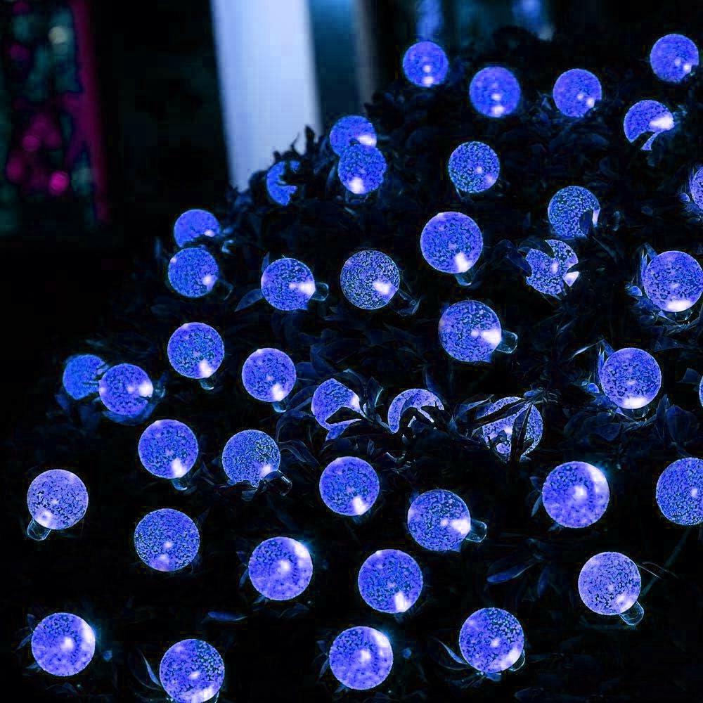 White & Blue Led String Lights In Crystal Balls Design by GEEZY - The Magic Toy Shop
