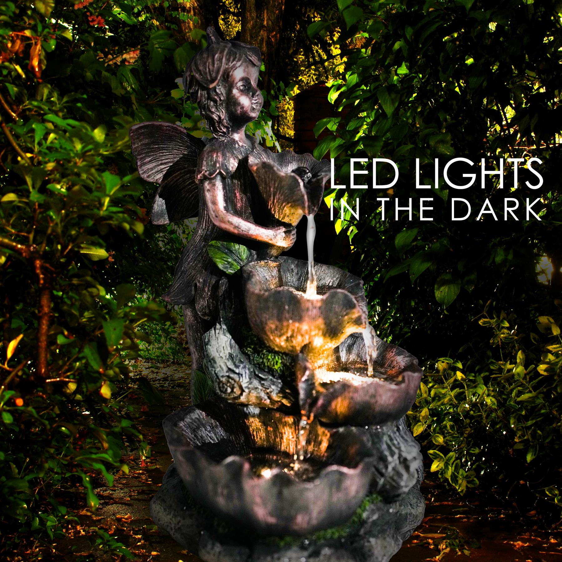 Fairy Solar Water Feature Outdoor With LED by GEEZY - The Magic Toy Shop