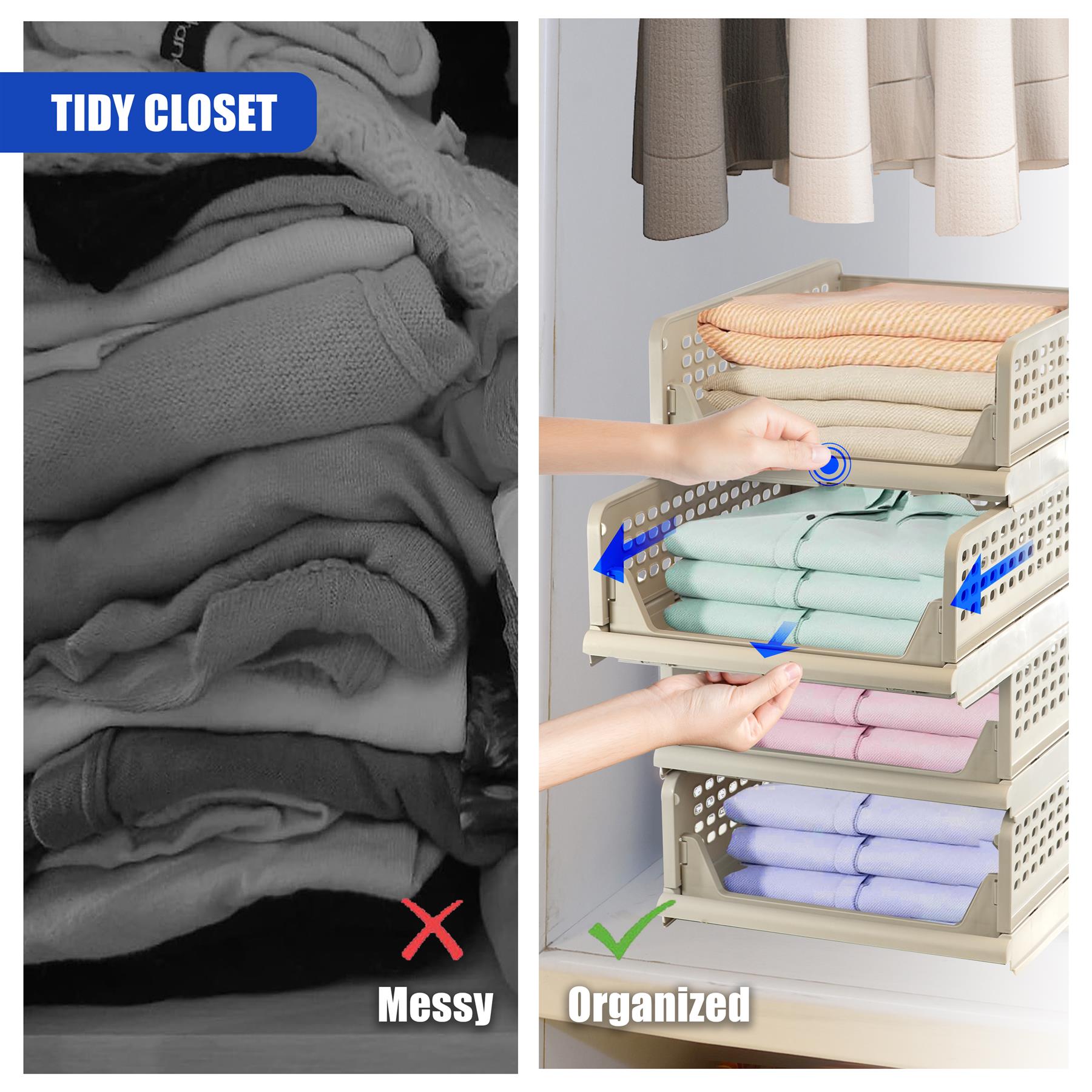 Foldable Shelf Drawers Set of 4 by GEEZY - The Magic Toy Shop