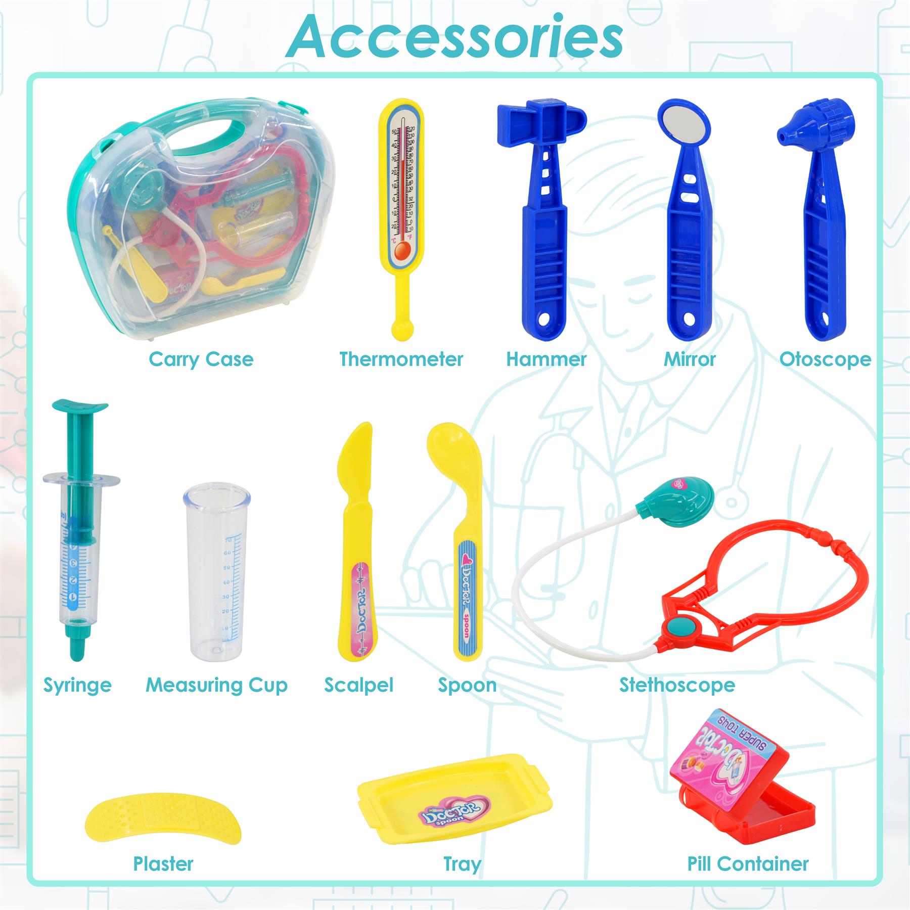 Kids Doctors Set with Carry Case by The Magic Toy Shop - The Magic Toy Shop