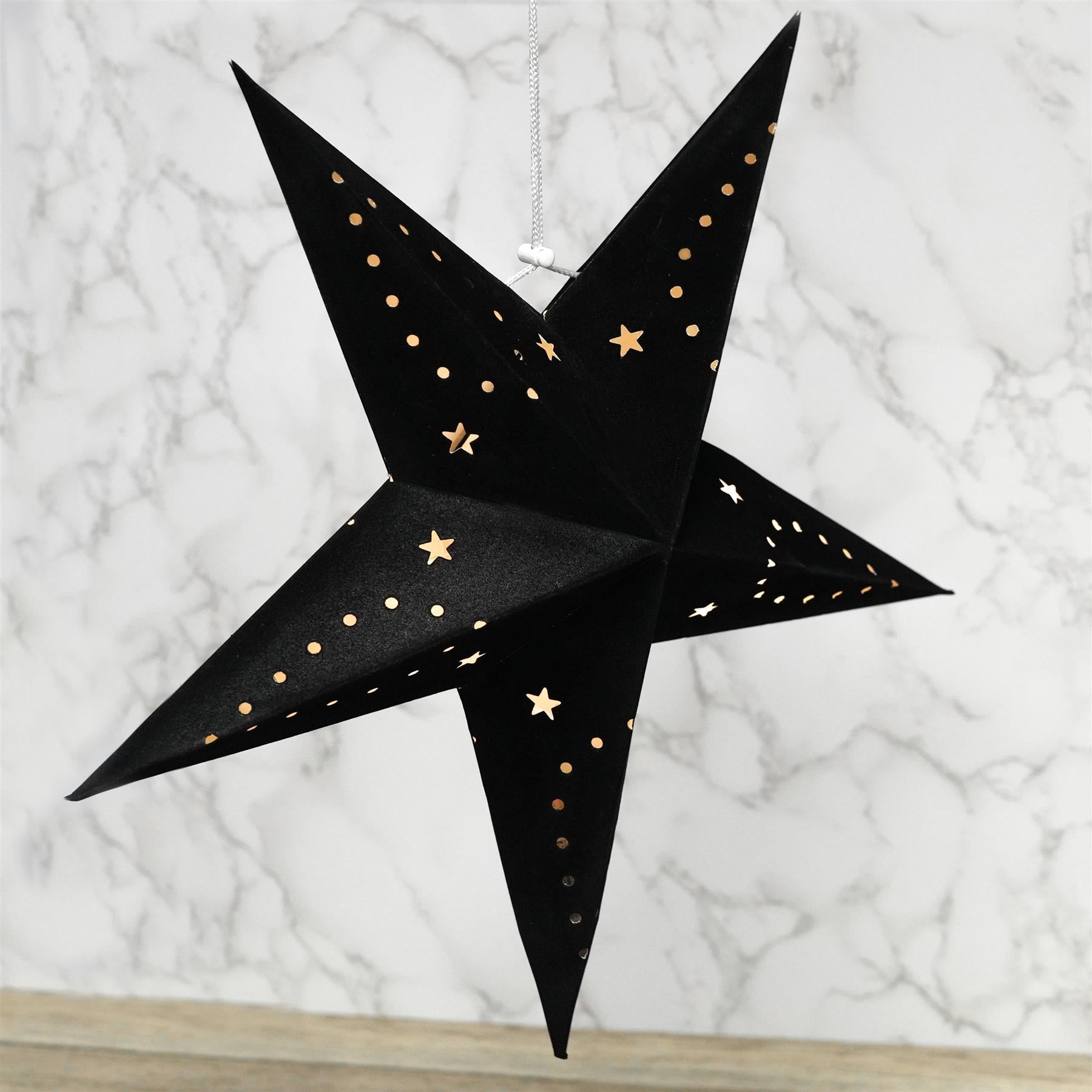 45 cm Black Velvet Star by Geezy - The Magic Toy Shop