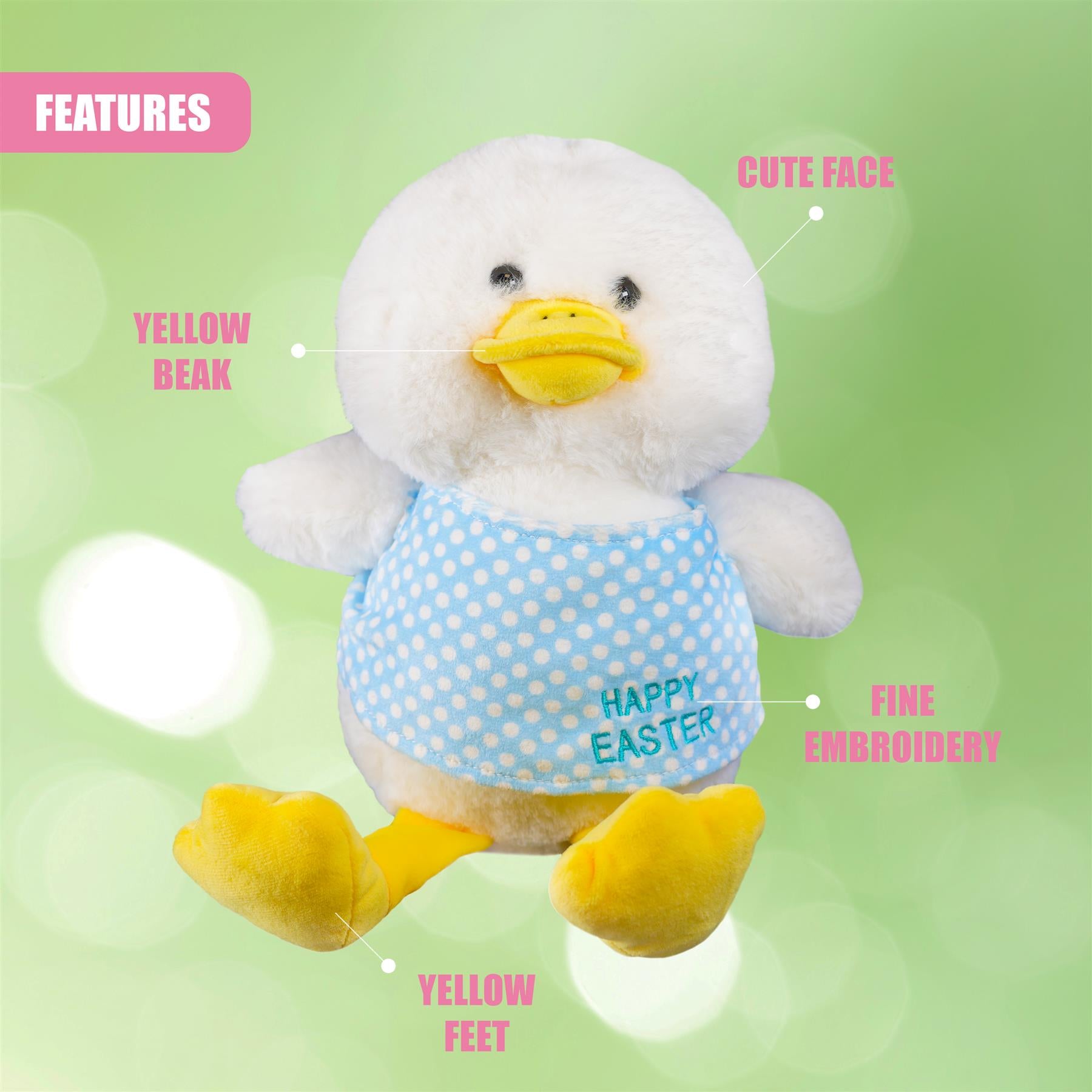 Happy Easter Chicks Super Soft Sitting Toy by The Magic Toy Shop - The Magic Toy Shop