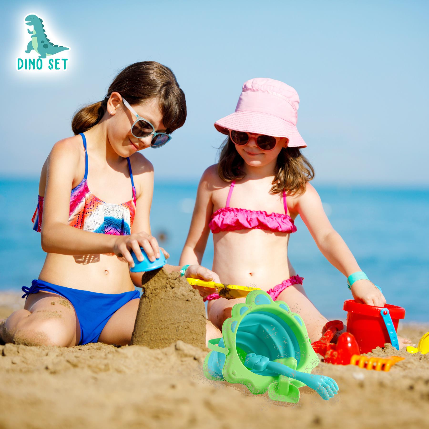 Collapsible Beach Bucket & Spade Sets