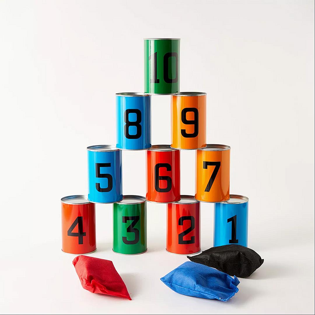 Tin Can Alley Bean Bag Toss Game by The Magic Toy Shop - The Magic Toy Shop