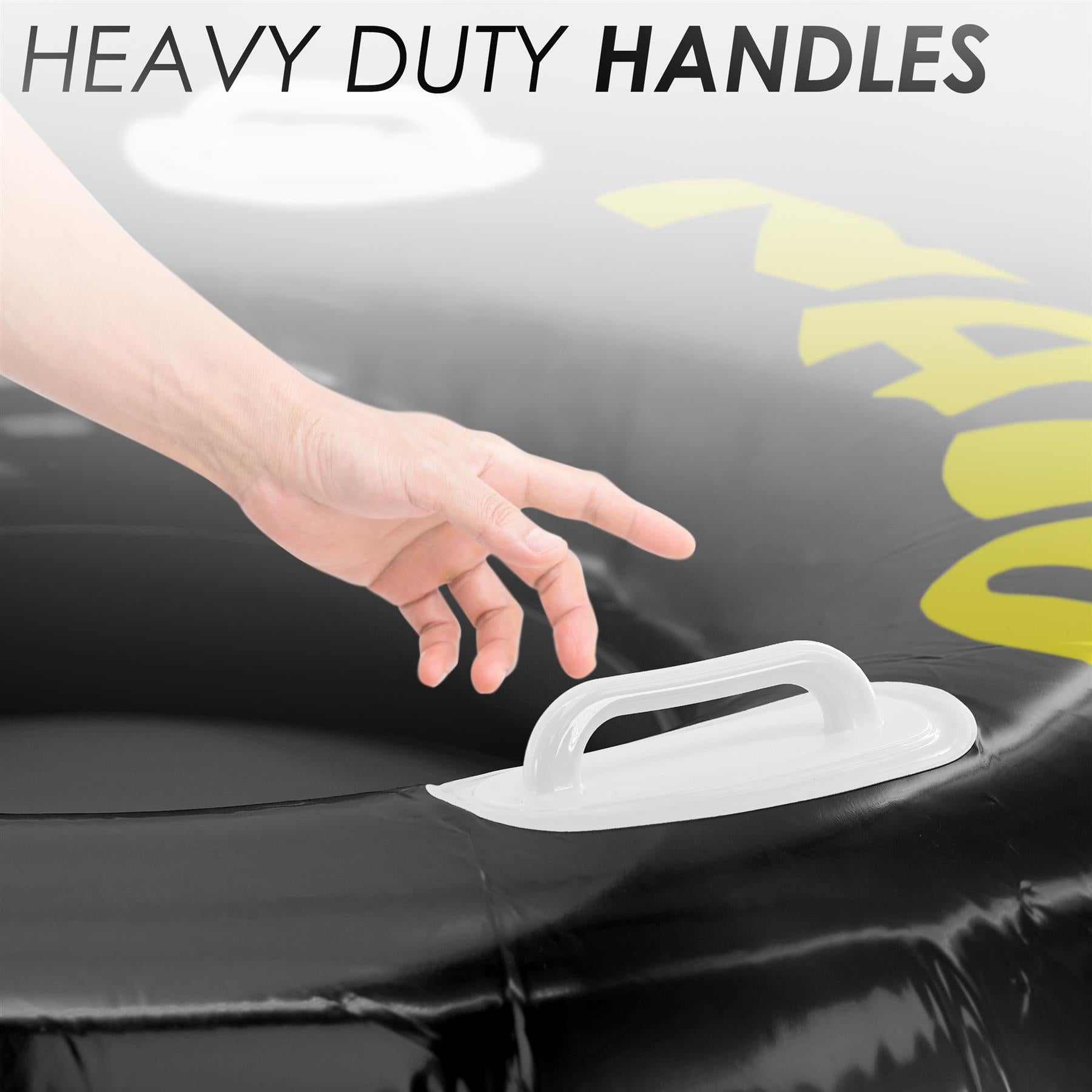 Nalu Black Turbo Tyre Ring With Handles 47" by Nalu - The Magic Toy Shop