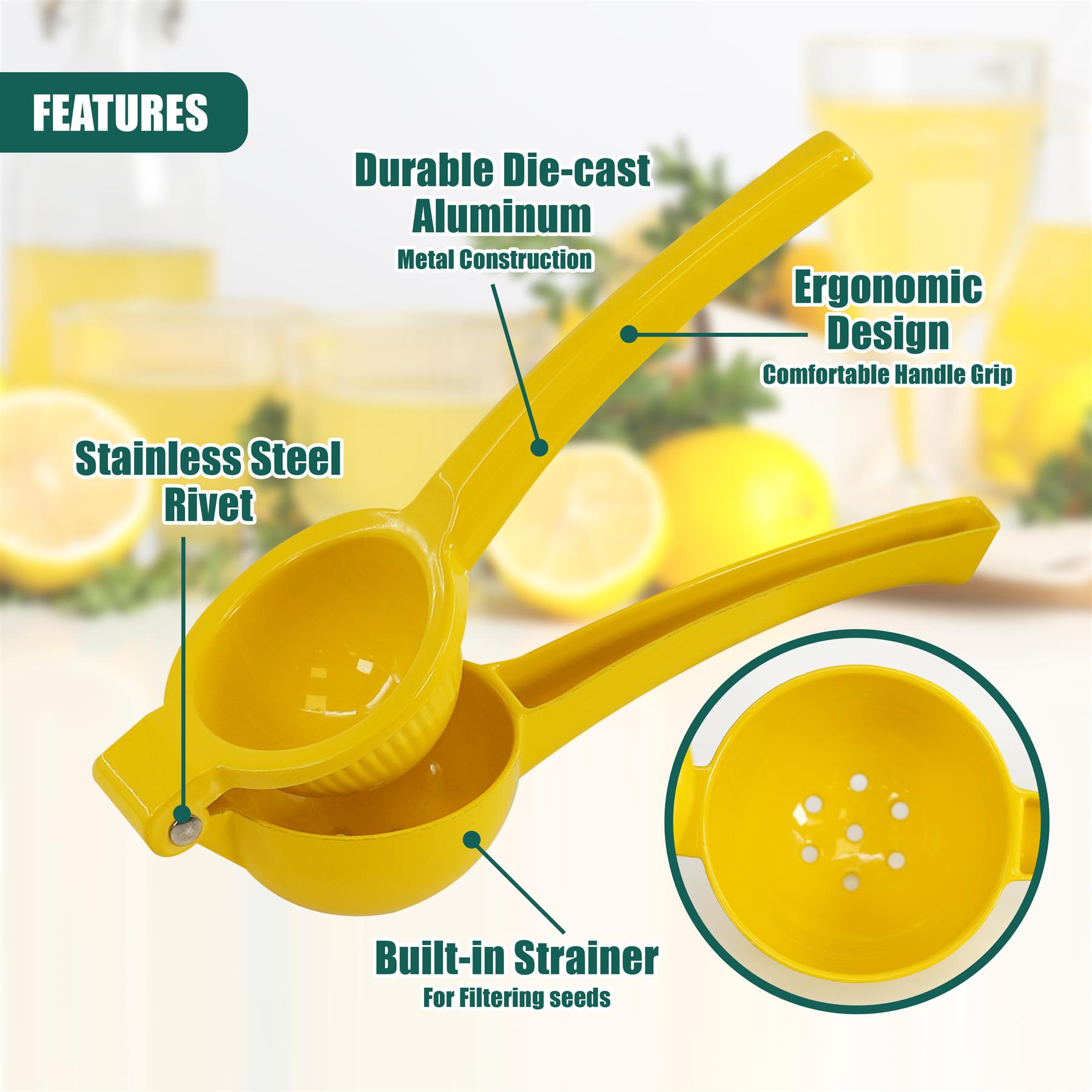 Metal Lemon Squeezer by GEEZY - The Magic Toy Shop