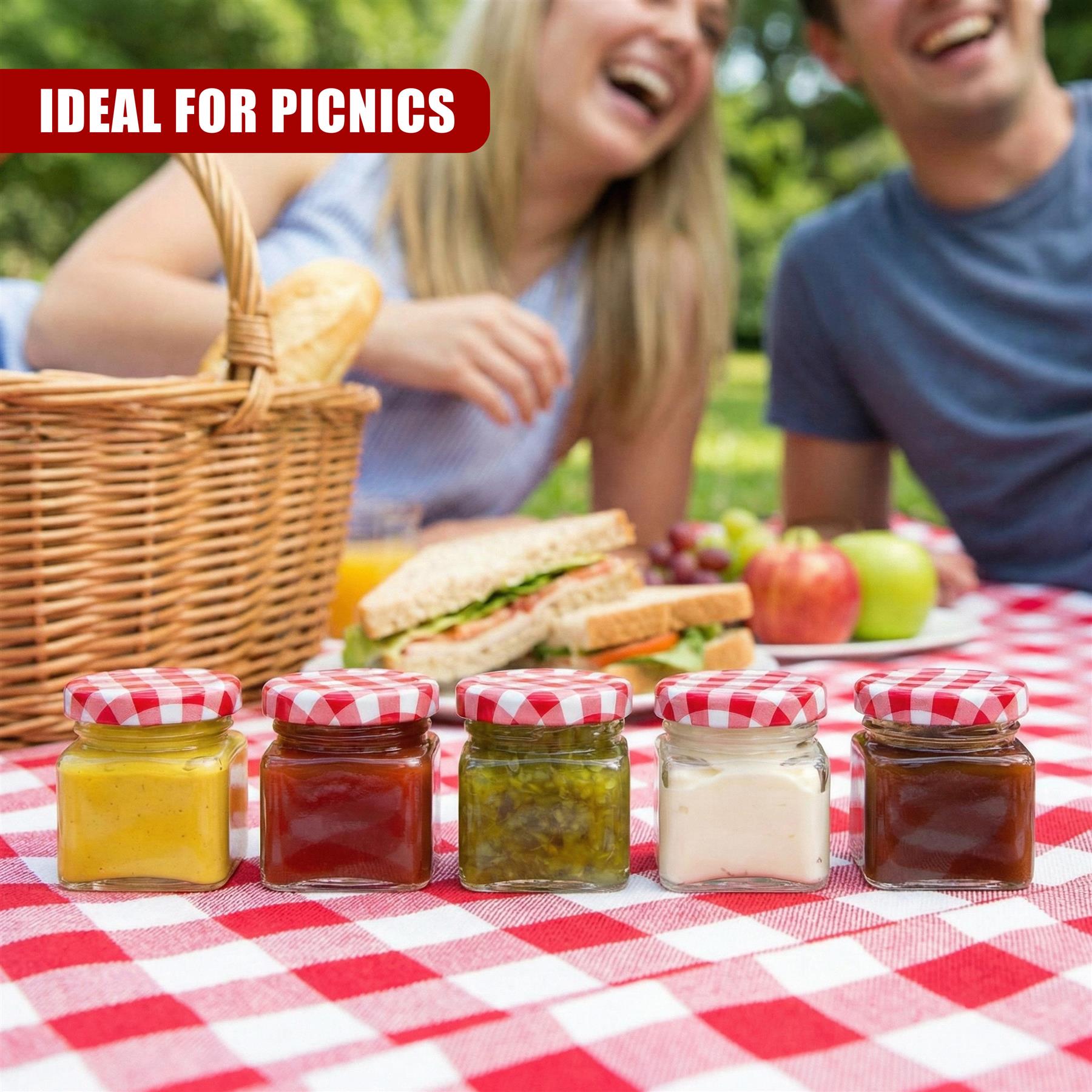 Mini Glass Jars, Set of 5