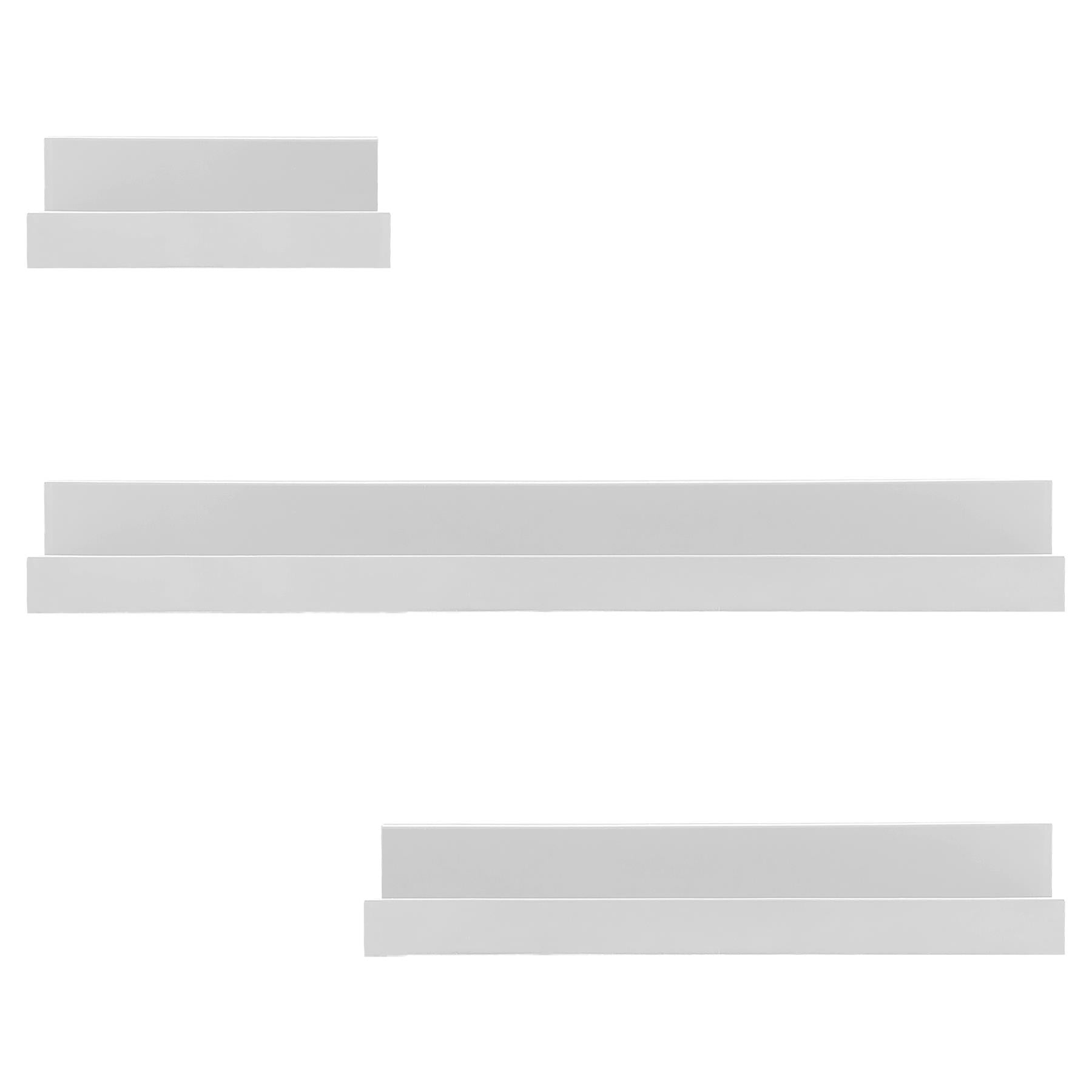 White Floating Wall Shelves Set of 3 by GEEZY - The Magic Toy Shop