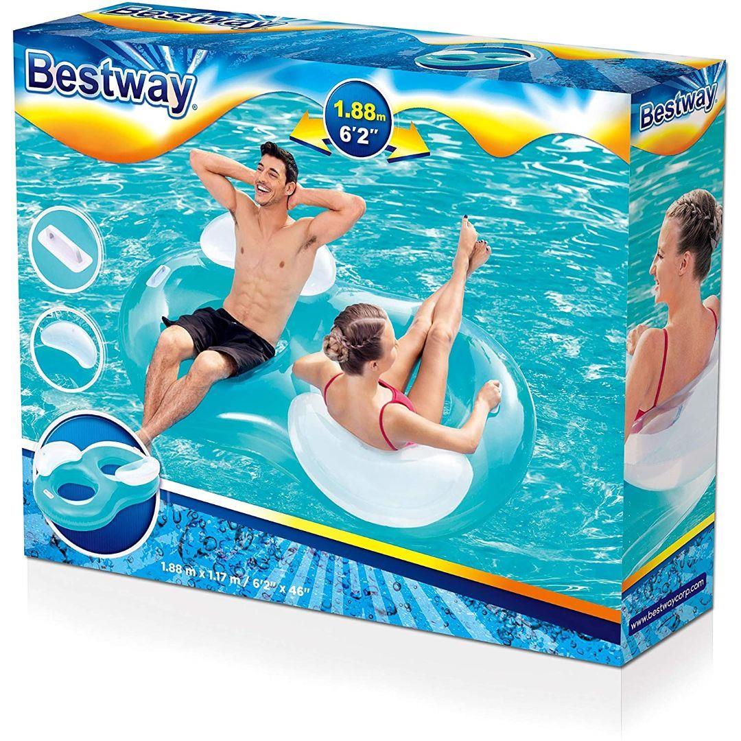 Blue Duo Swim Ring Lounger by Bestway - The Magic Toy Shop
