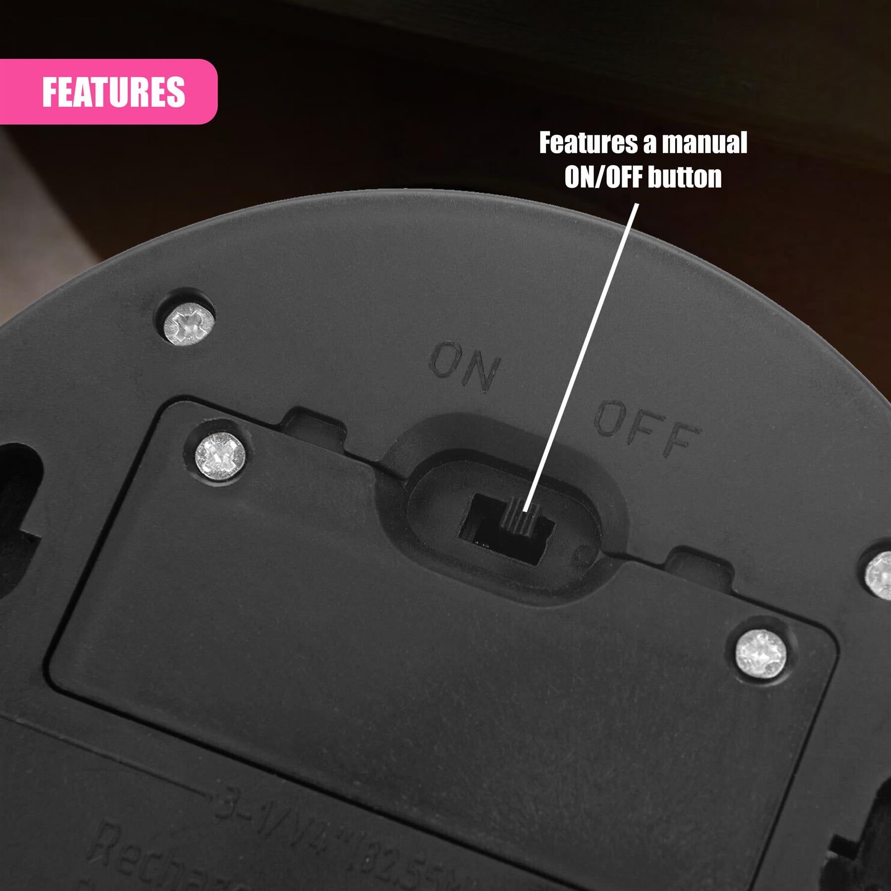 Solar Fence Lights, Set of 4 – Cold White LED, Black by GEEZY - The Magic Toy Shop