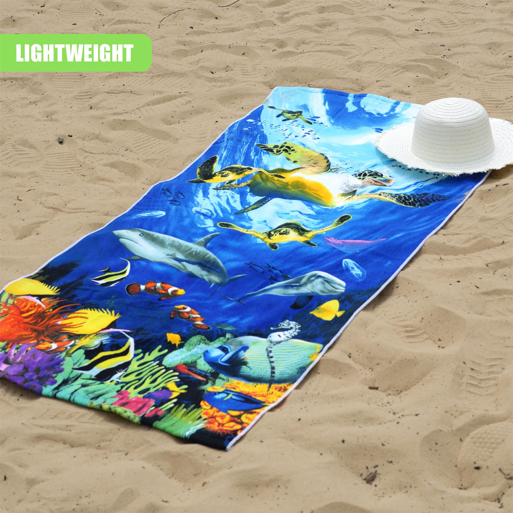 Ocean Turtles Design Large Towel by GEEZY - The Magic Toy Shop