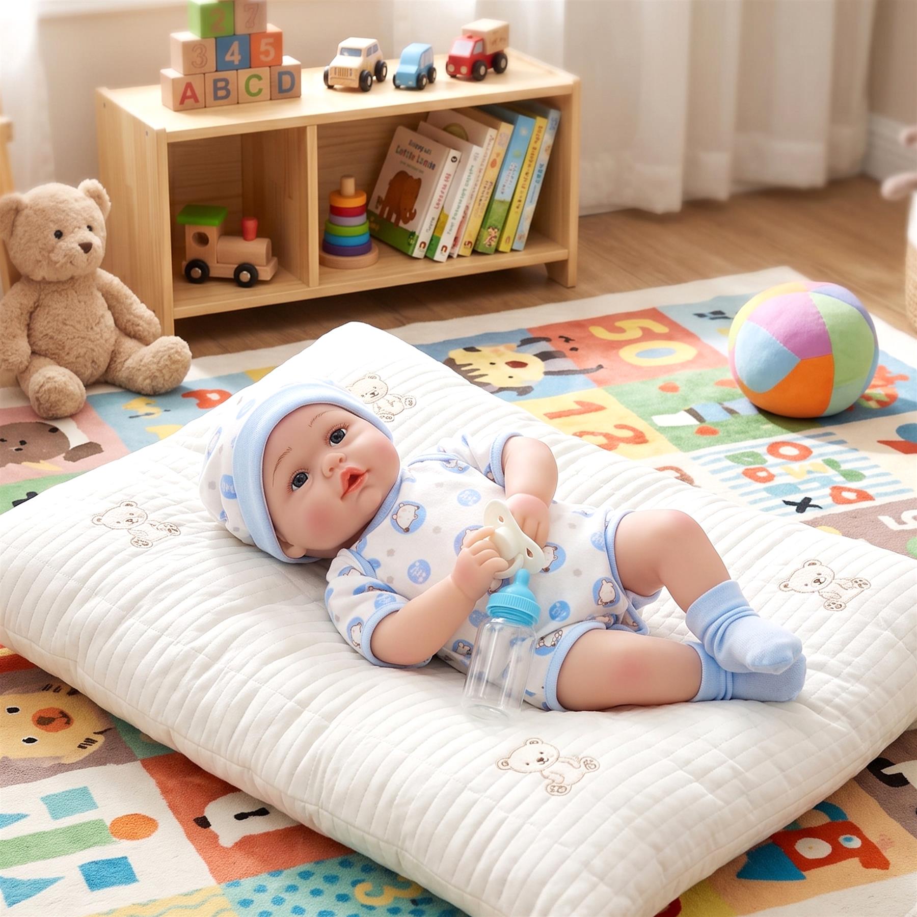 BiBi Doll Reborn Boy "Azul" (43 cm / 17")