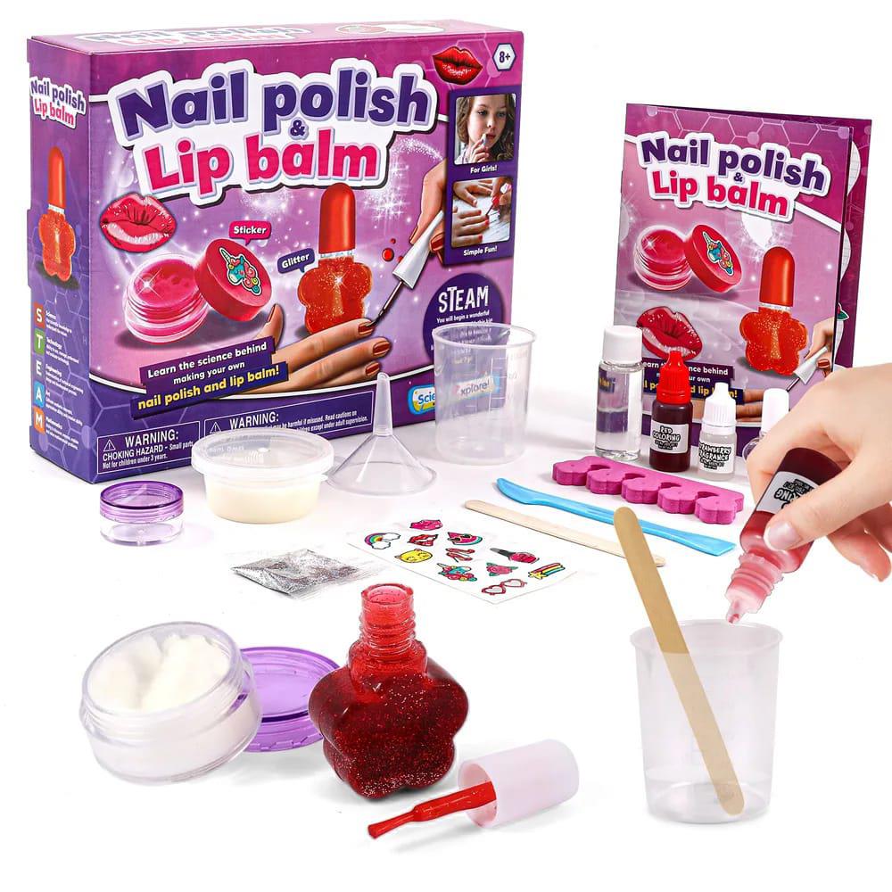 Nail Polish and Lip Balm Making Kit for Girls by The Magic Toy Shop - The Magic Toy Shop