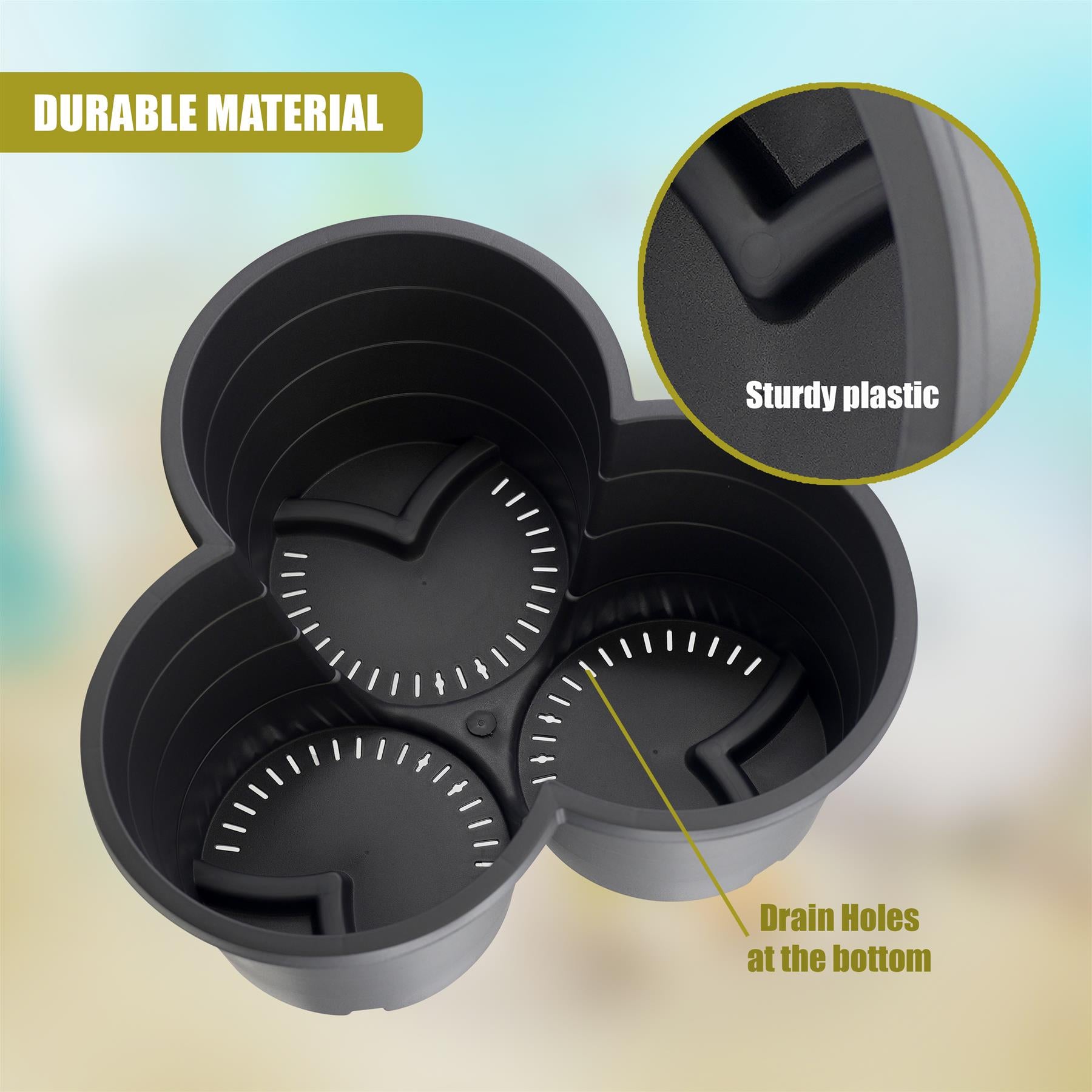 Set of 4 Trio Stackable Flower Pots by GEEZY - The Magic Toy Shop