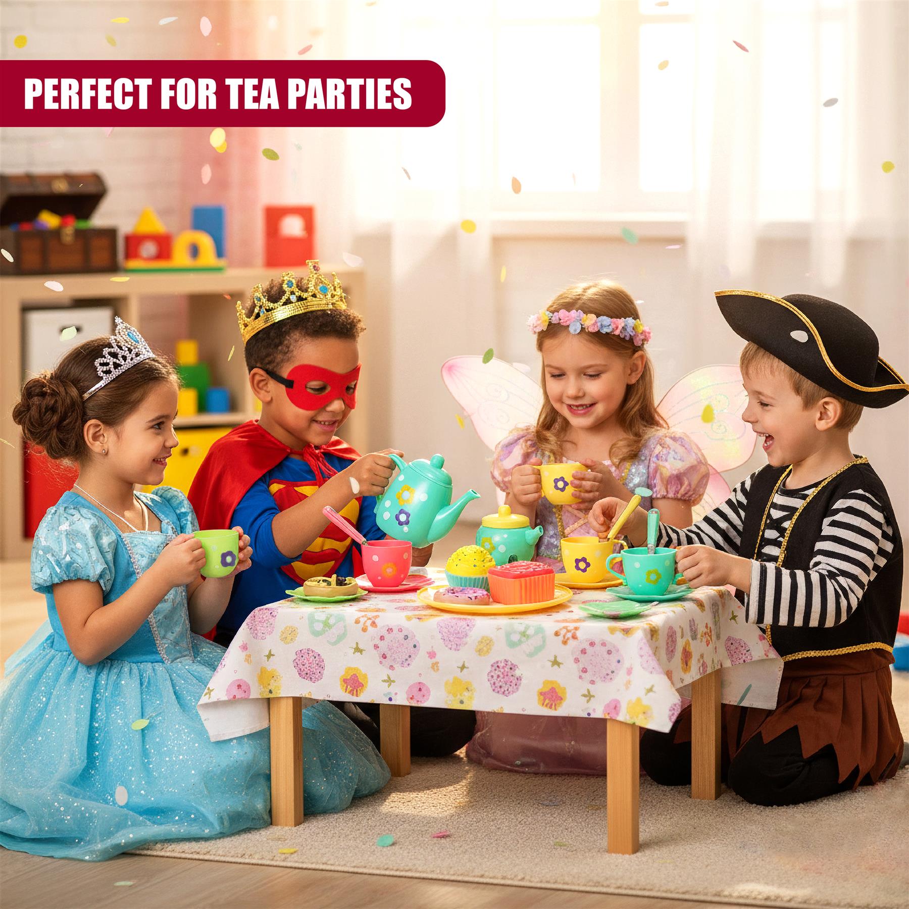 Children's Pretend Tea Playset