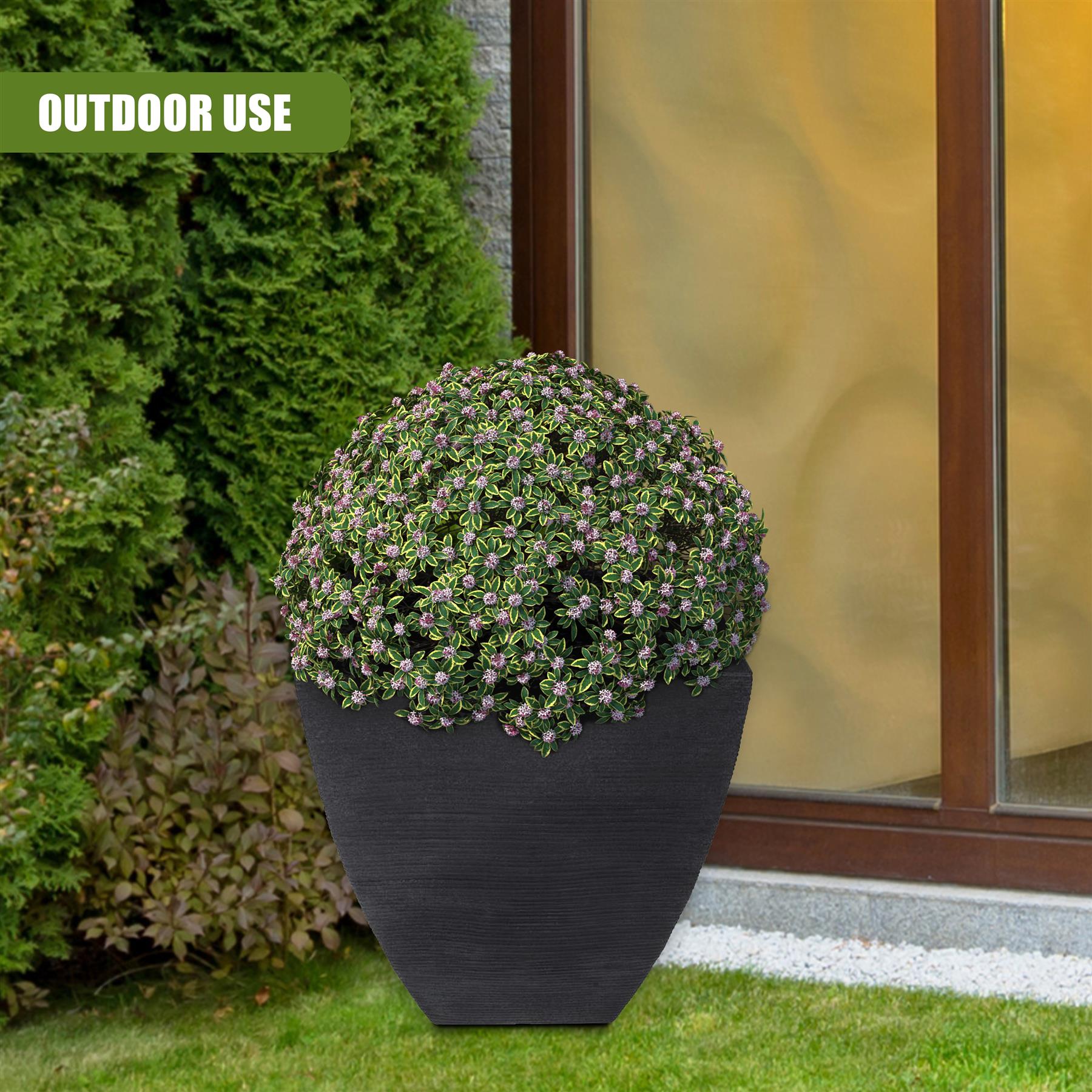 Large Flower Pot - Ribbed Pattern by GEEZY - The Magic Toy Shop