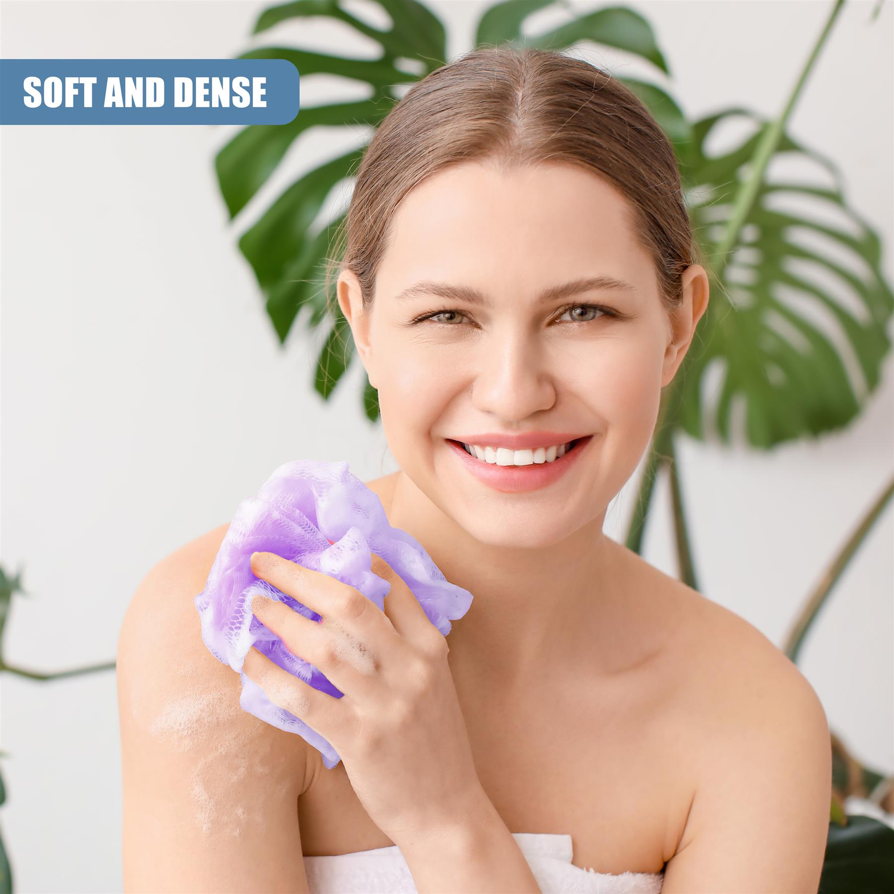 Body Loofah Set of 5 with Mesh Storage Bag by GEEZY - The Magic Toy Shop