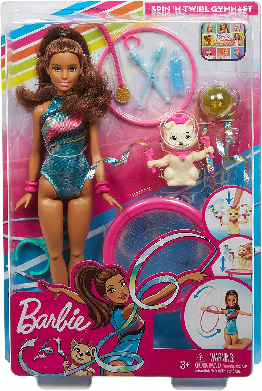 Barbie Spin ‘n Twirl Gymnast Doll and Accessories by Barbie - The Magic Toy Shop