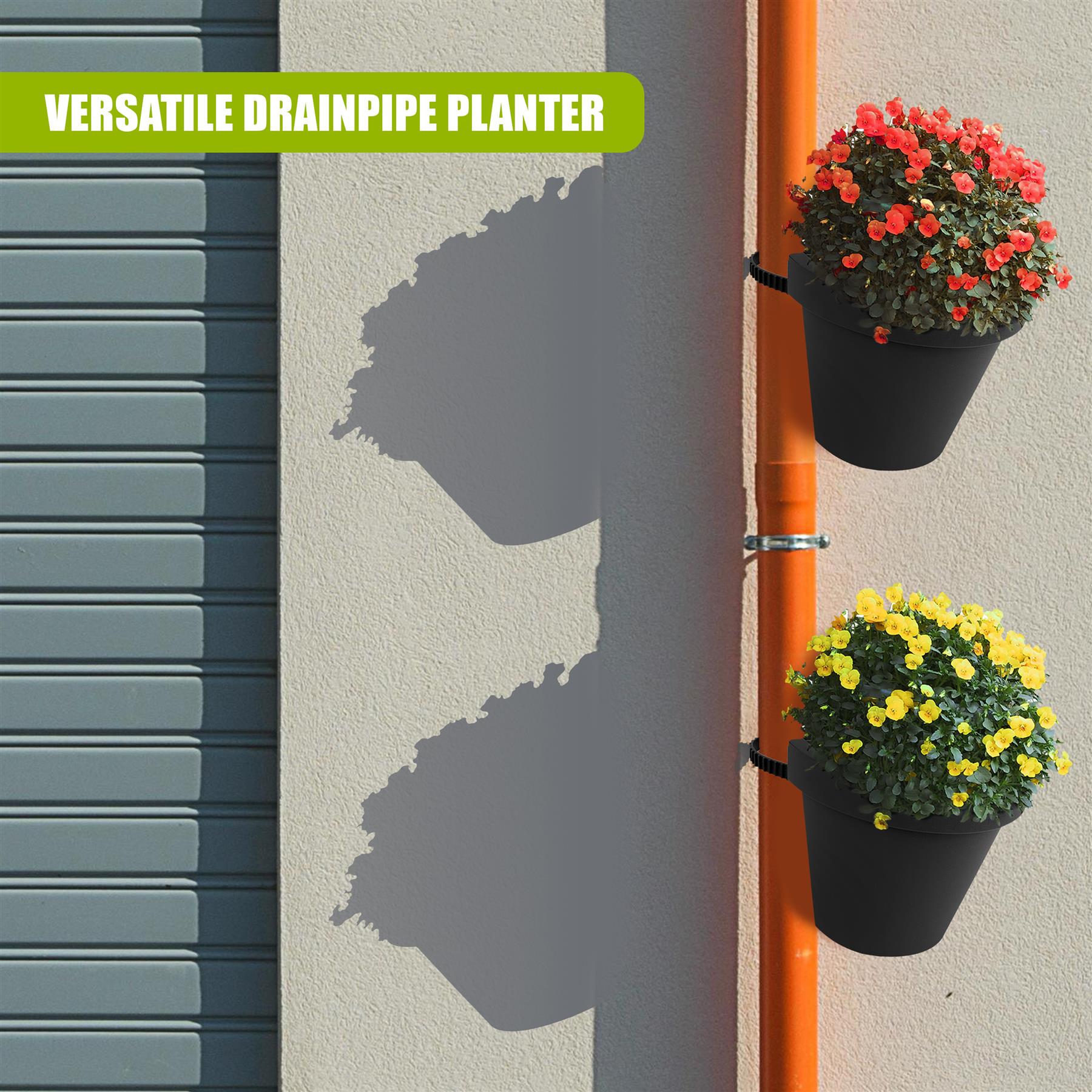 Black Drainpipe Planter by GEEZY - The Magic Toy Shop