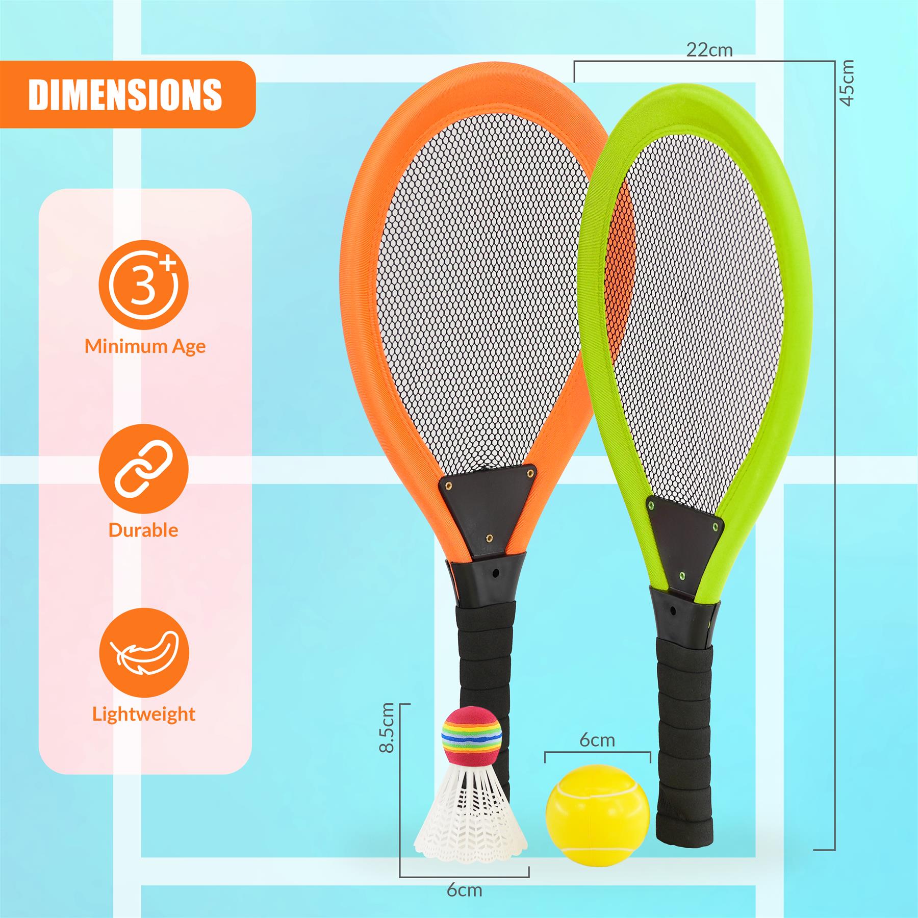 Soft Tennis Set by The Magic Toy Shop - The Magic Toy Shop