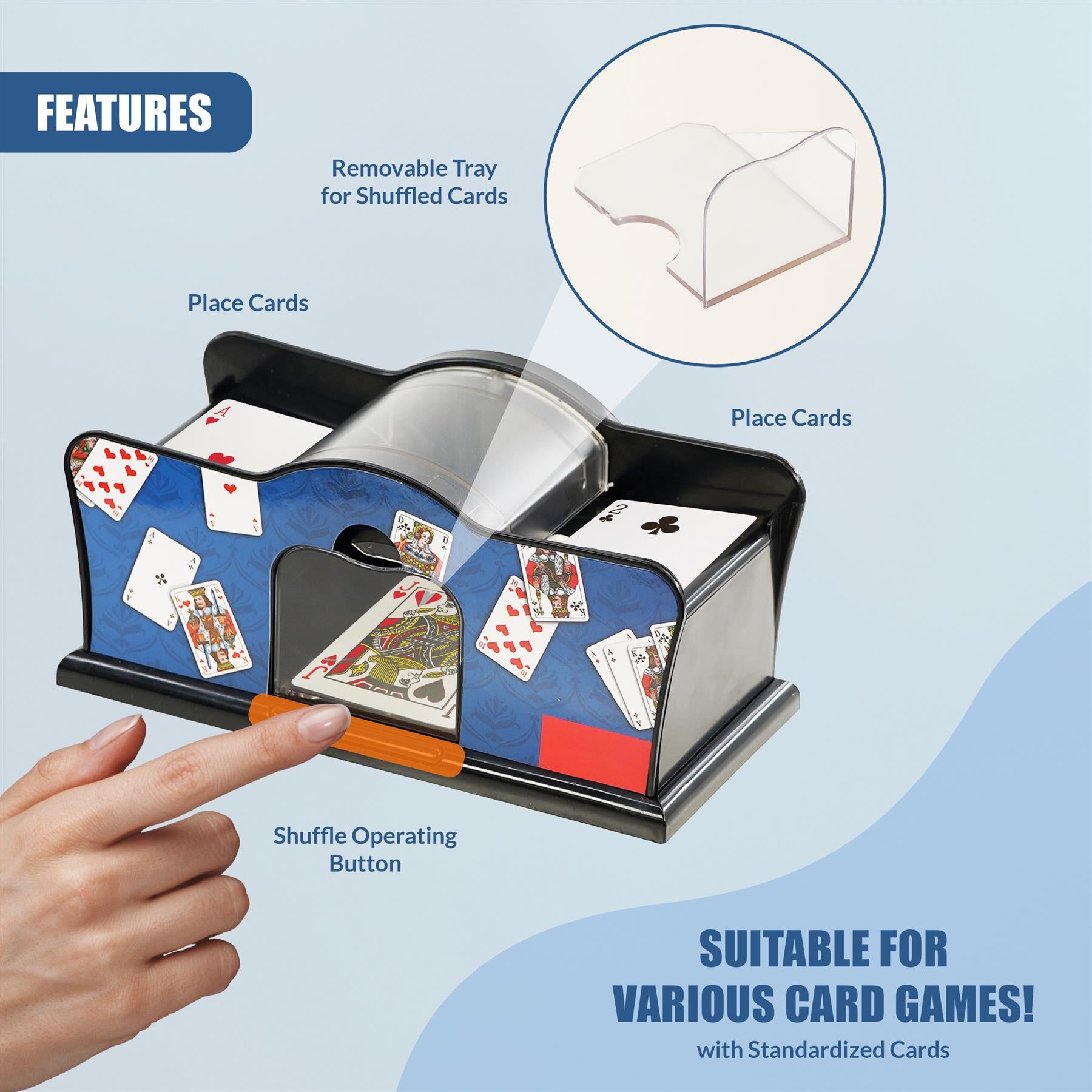 Electric Card Shuffler by The Magic Toy Shop - The Magic Toy Shop