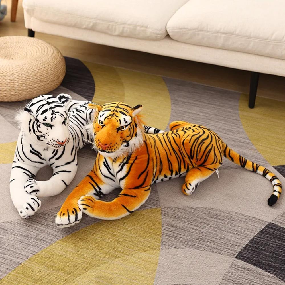Medium White Tiger Soft Plush Toy by MTS - The Magic Toy Shop