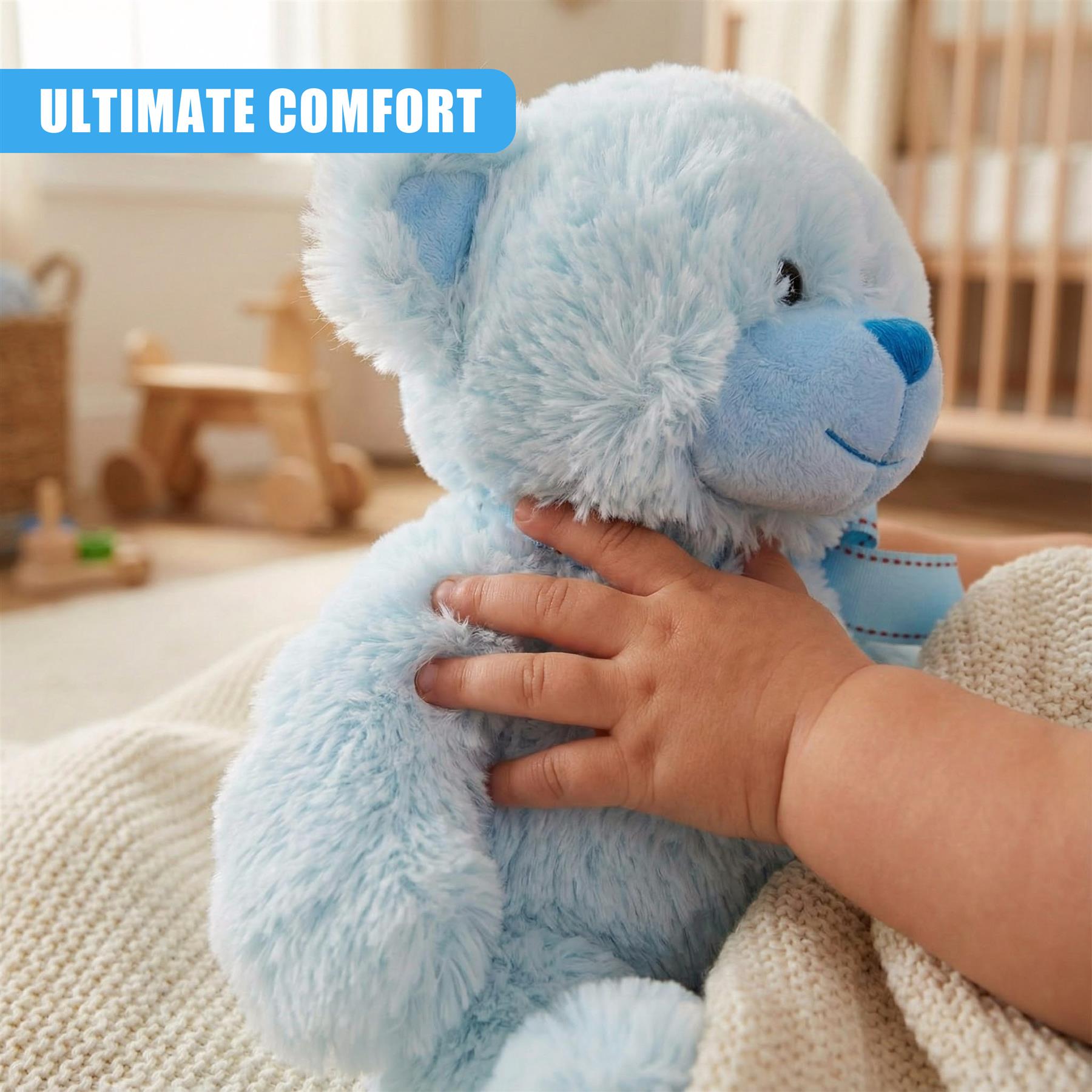 11" Blue Teddy Bear Soft Toy